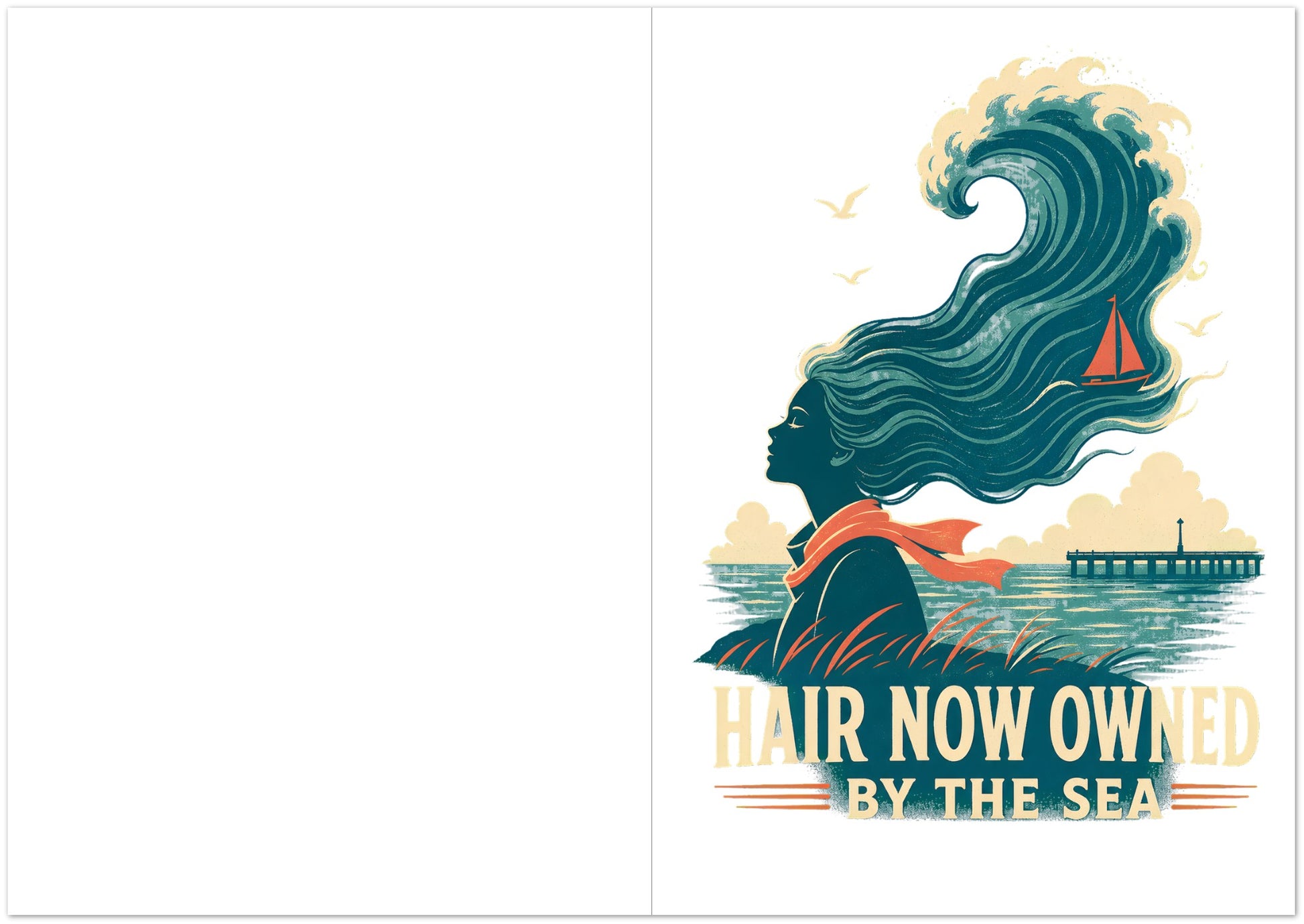Hair Now Owned by the Sea Greeting Card Pack — product view 5