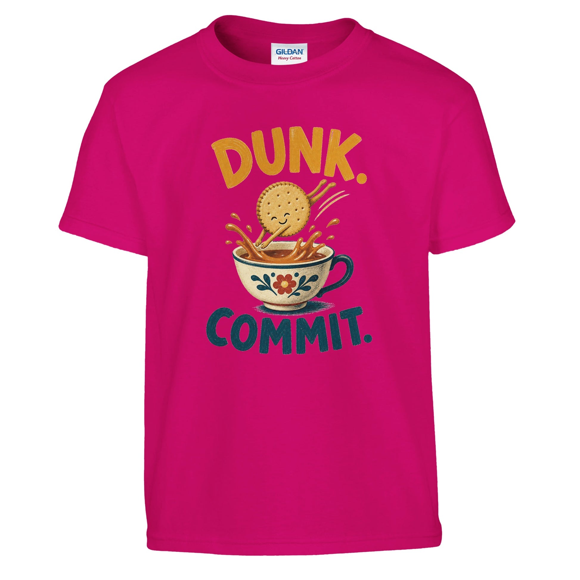 Dunk. Commit. Tea Biscuit Graphic Kids' T-shirt — product view 11