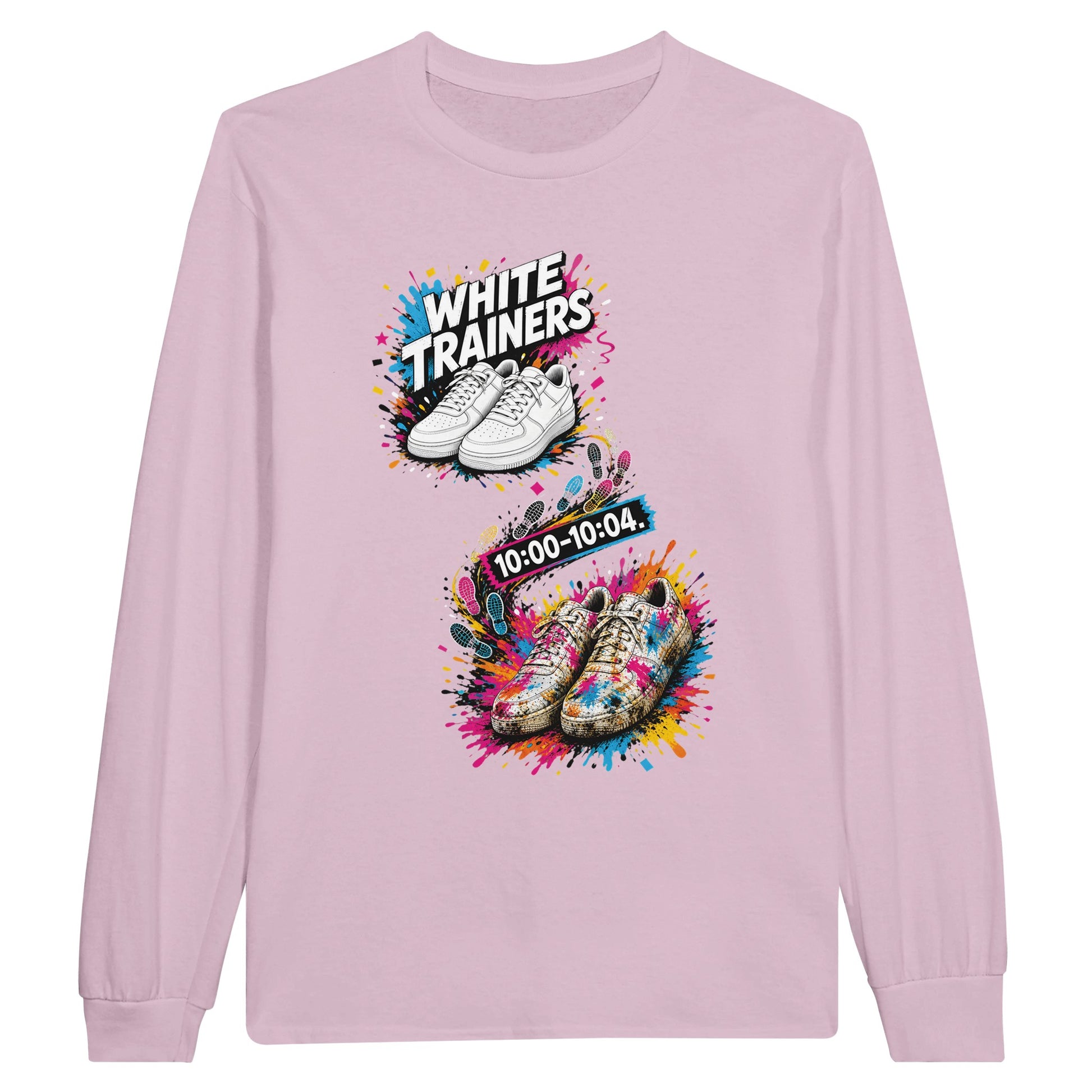 White Trainers: 10:00–10:04 Long-Sleeve T-shirt — product view 6