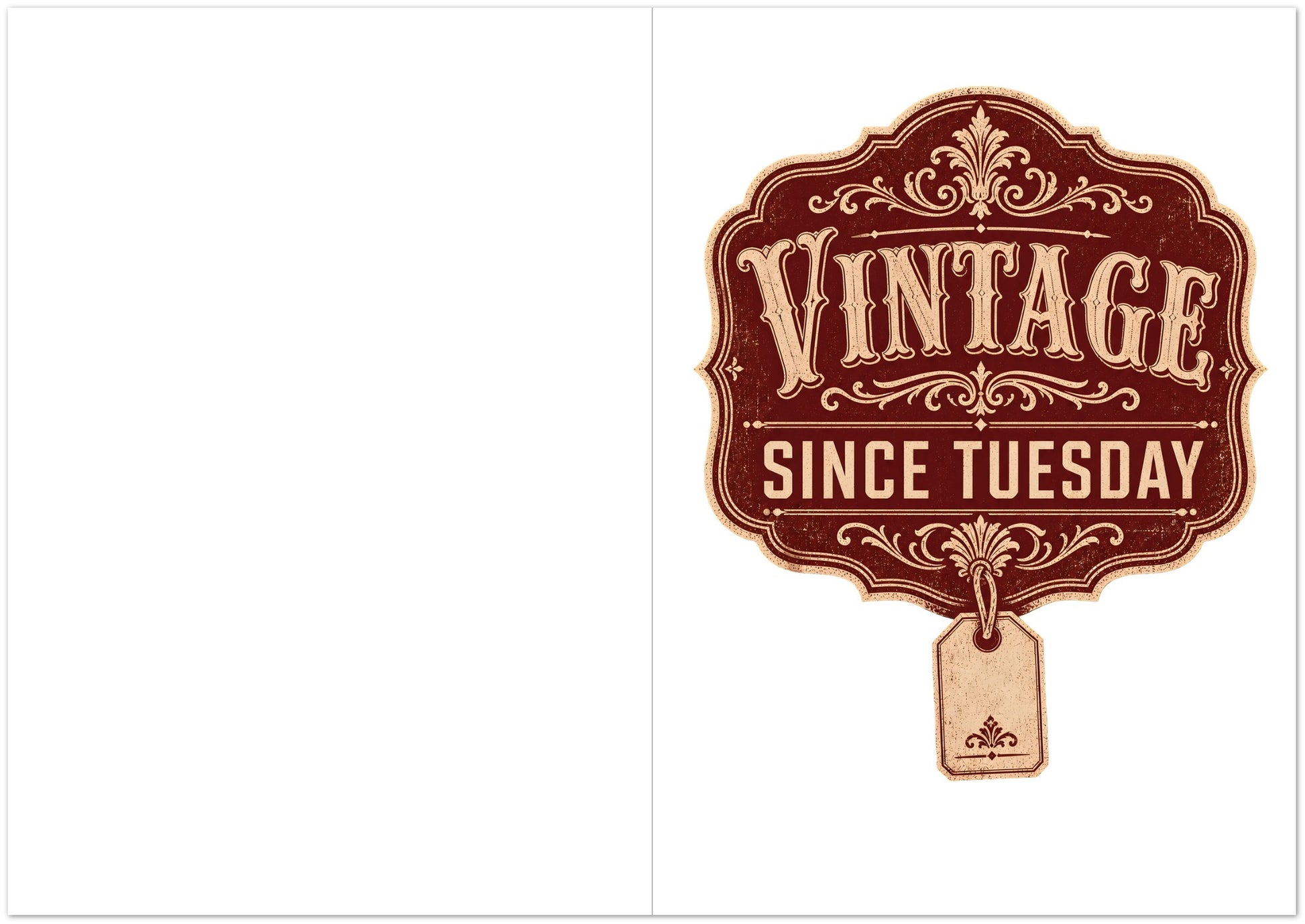 Vintage Since Tuesday Greeting Card Pack — product view 5