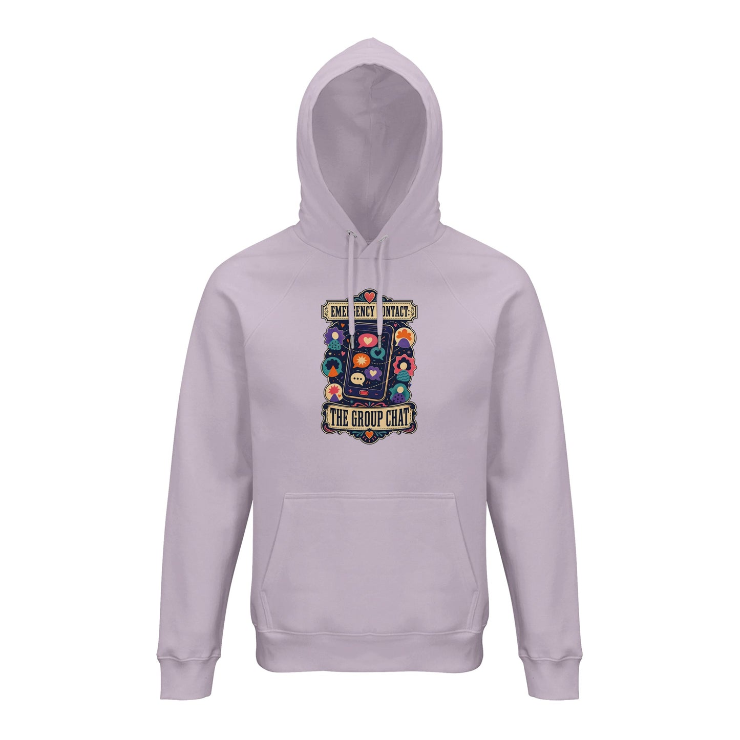 Emergency Contact — The Group Chat Hoodie — product view 4