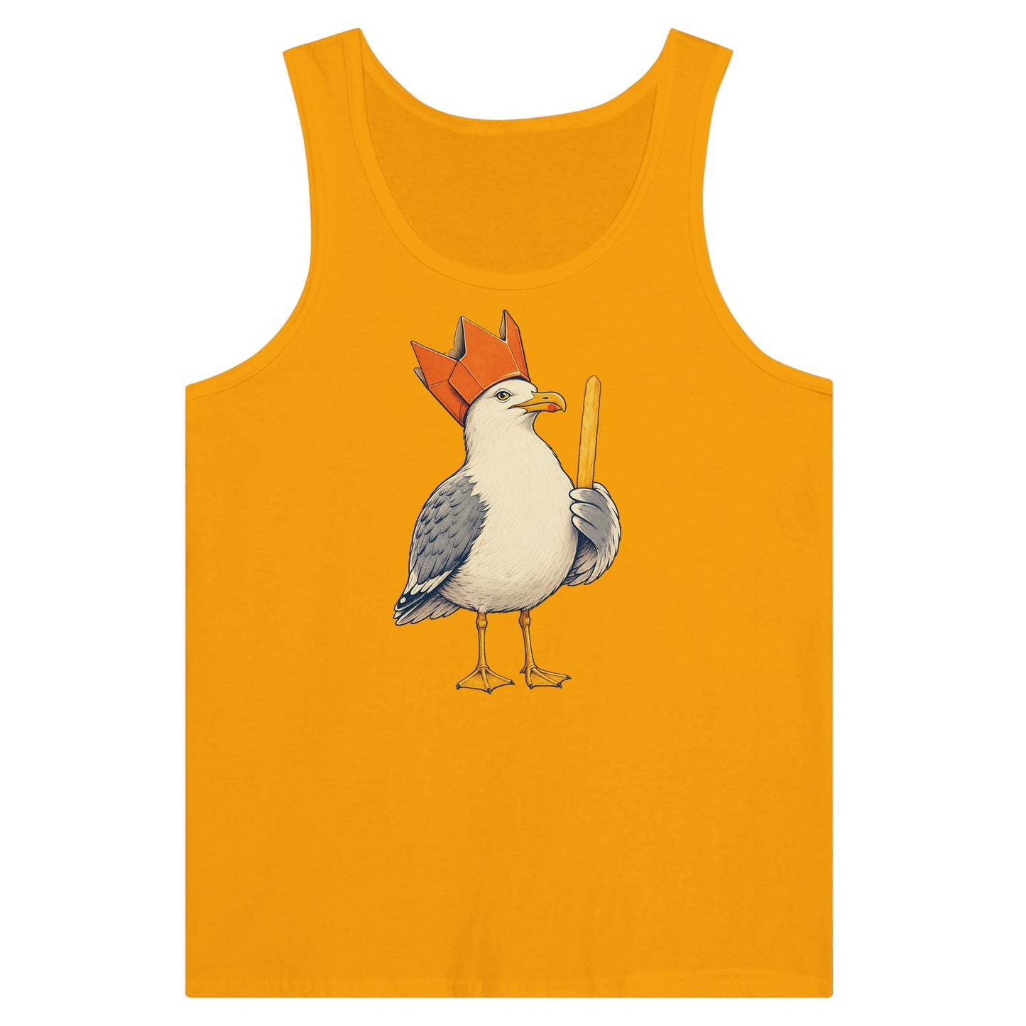 The Chip Crown Gull Premium Unisex Tank Top — product view 11
