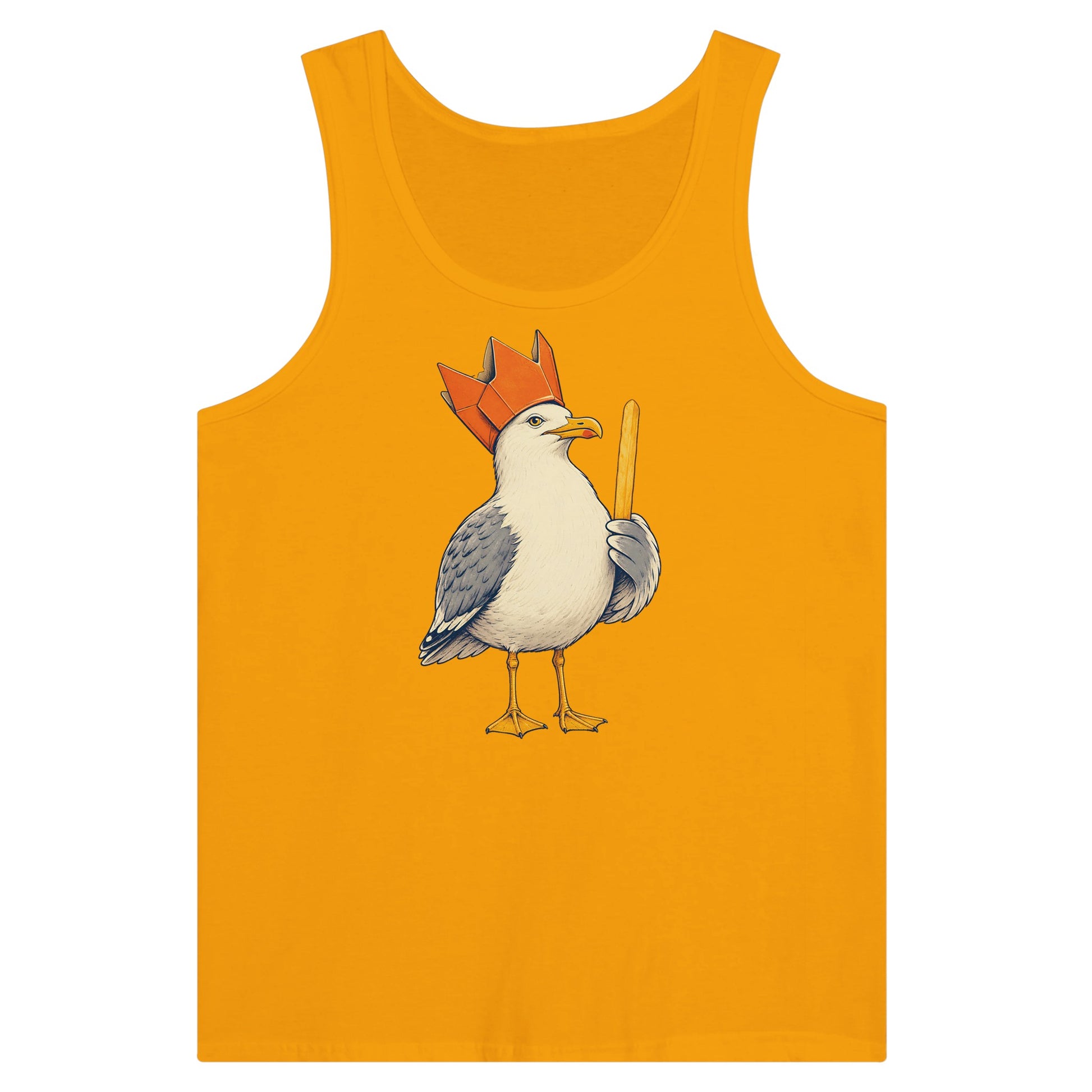 The Chip Crown Gull Premium Unisex Tank Top — product view 11