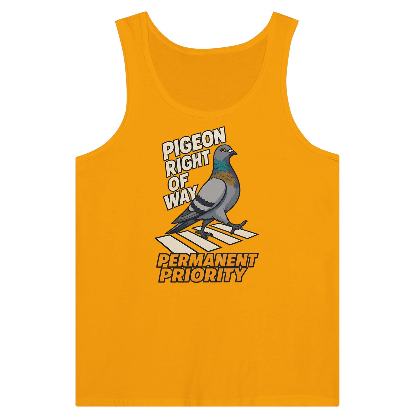Pigeon Right of Way Premium Unisex Tank Top — product view 11