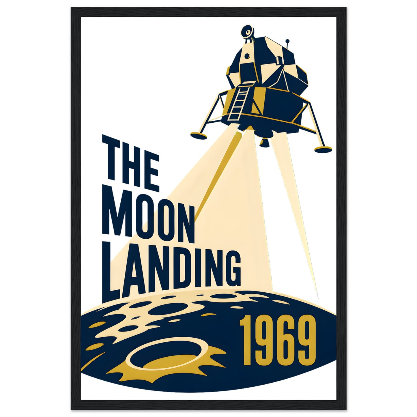 The Moon Landing — 1969 Framed Wall Art — product view 6