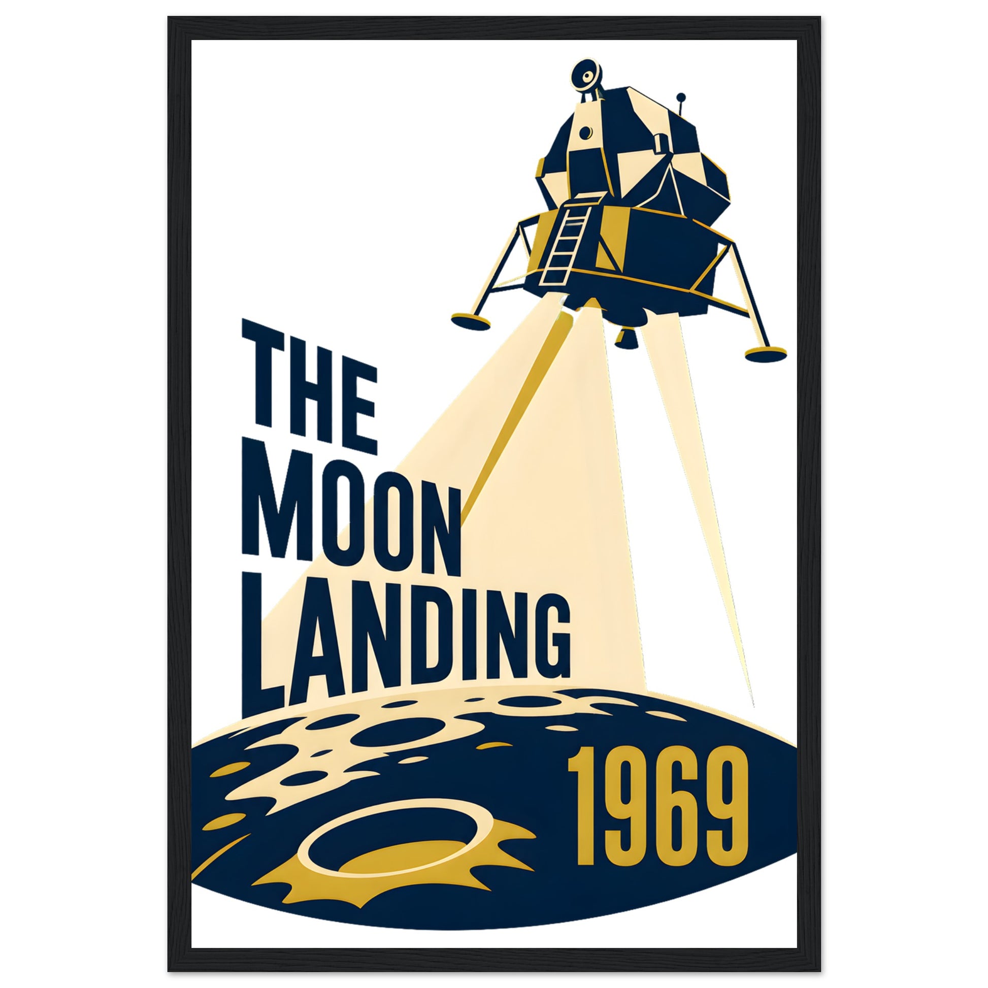 The Moon Landing — 1969 Framed Wall Art — product view 6