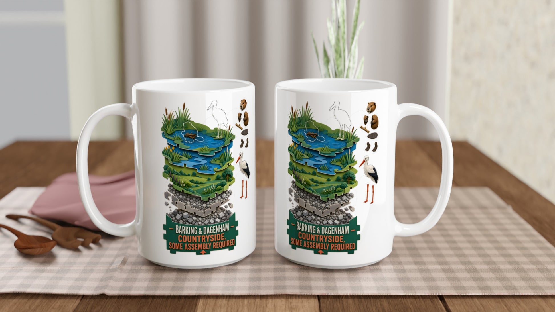 Barking & Dagenham Countryside Large Mug — product view 5