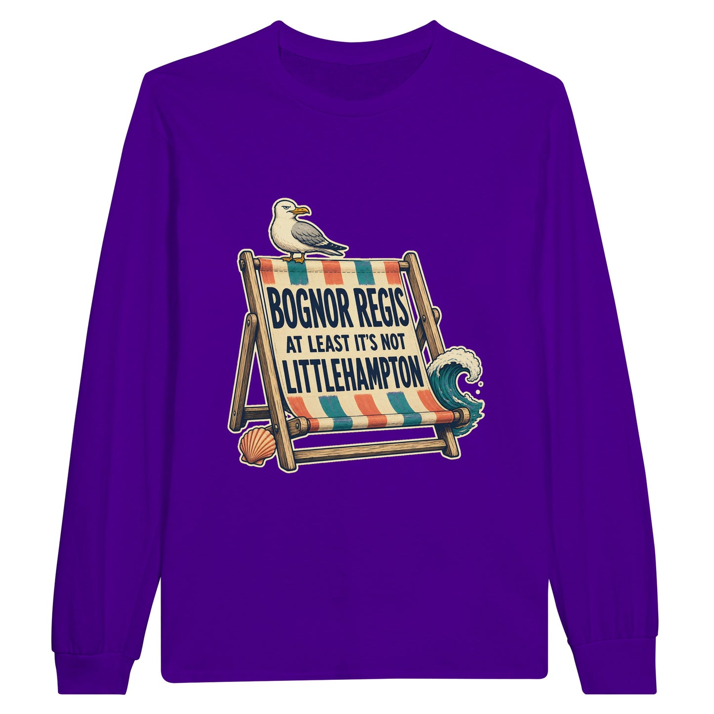 Bognor Regis — At Least It's Not Littlehampton Long-Sleeve T-shirt — product view 13