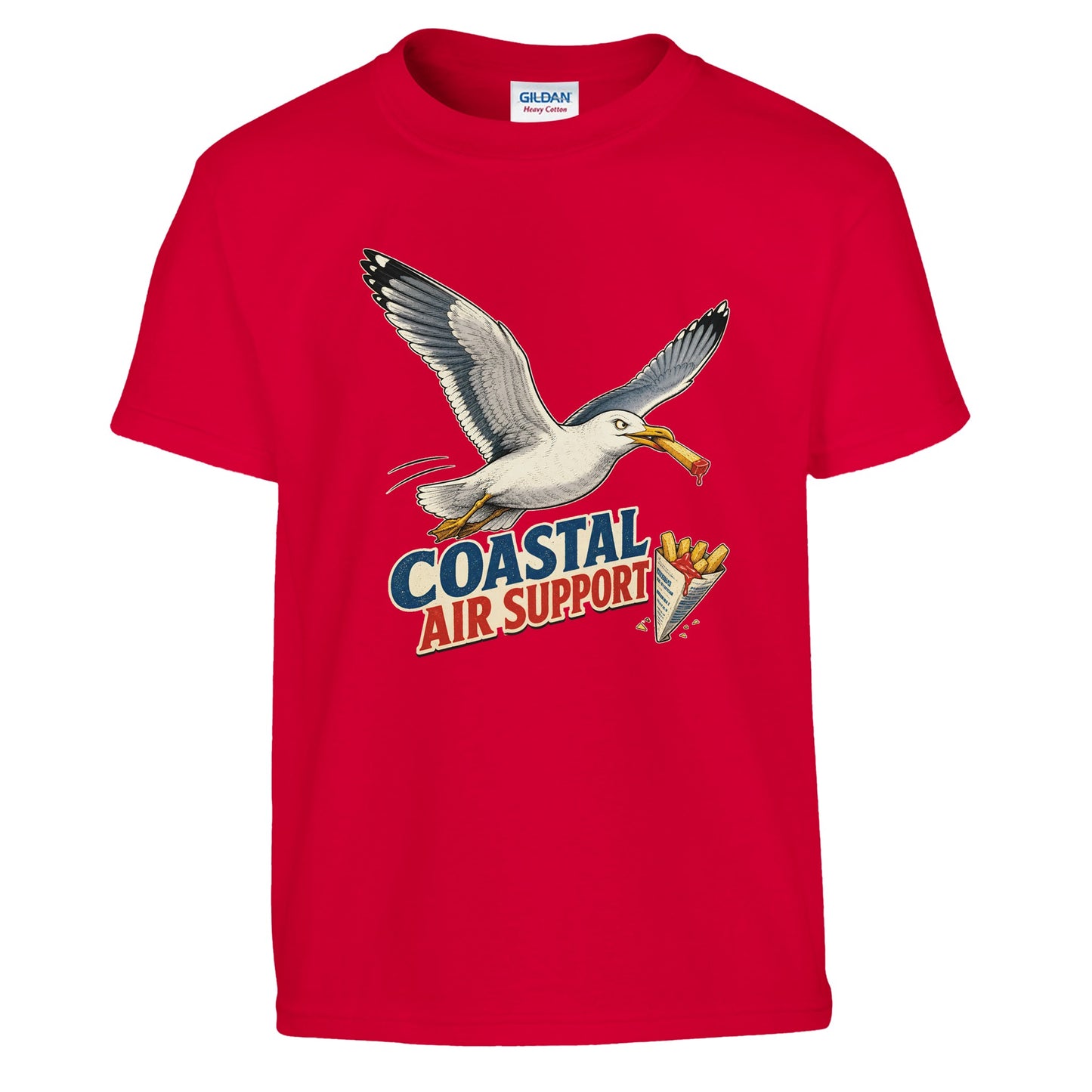 Coastal Air Support Seagull Graphic Kids' T-shirt — product view 5
