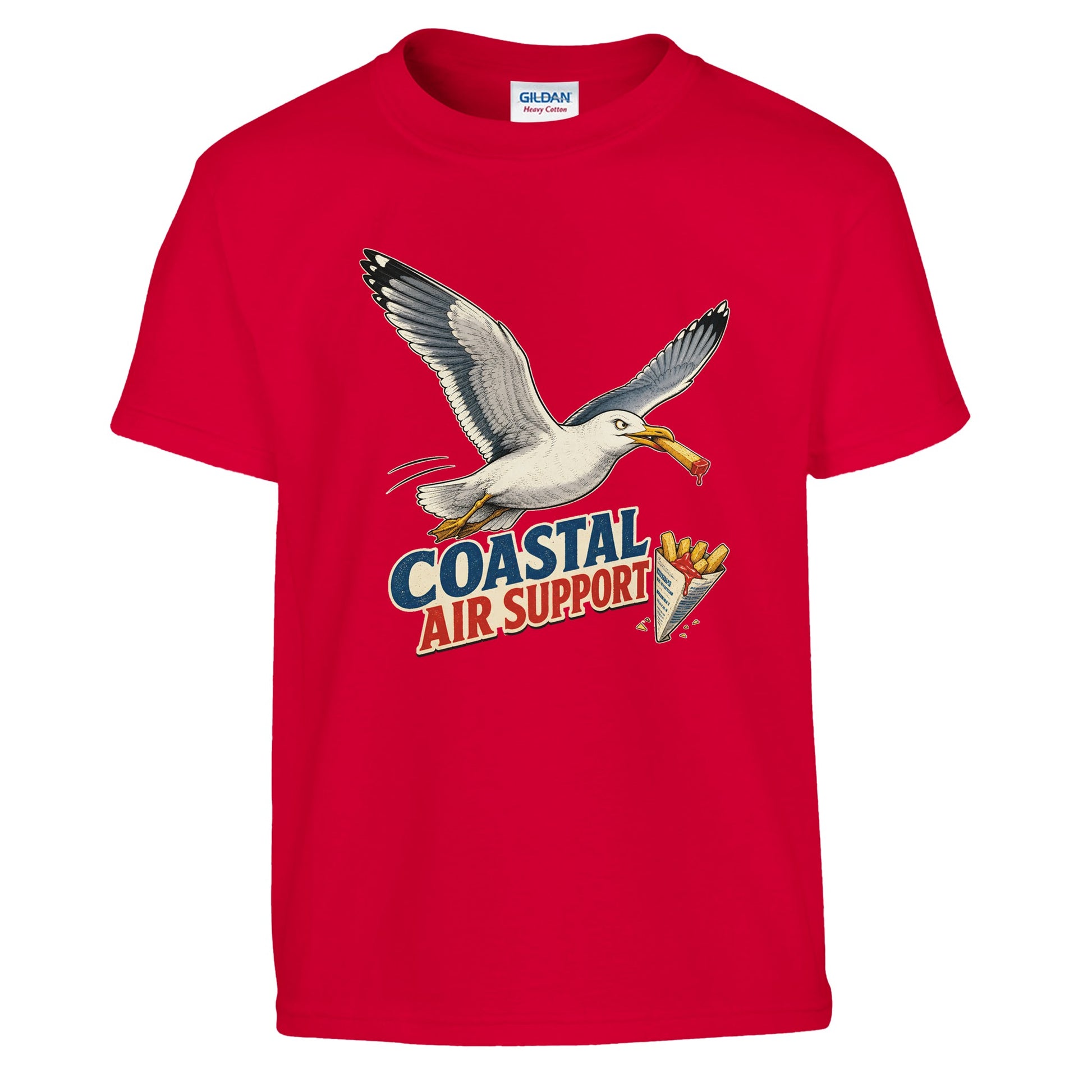 Coastal Air Support Seagull Graphic Kids' T-shirt — product view 5