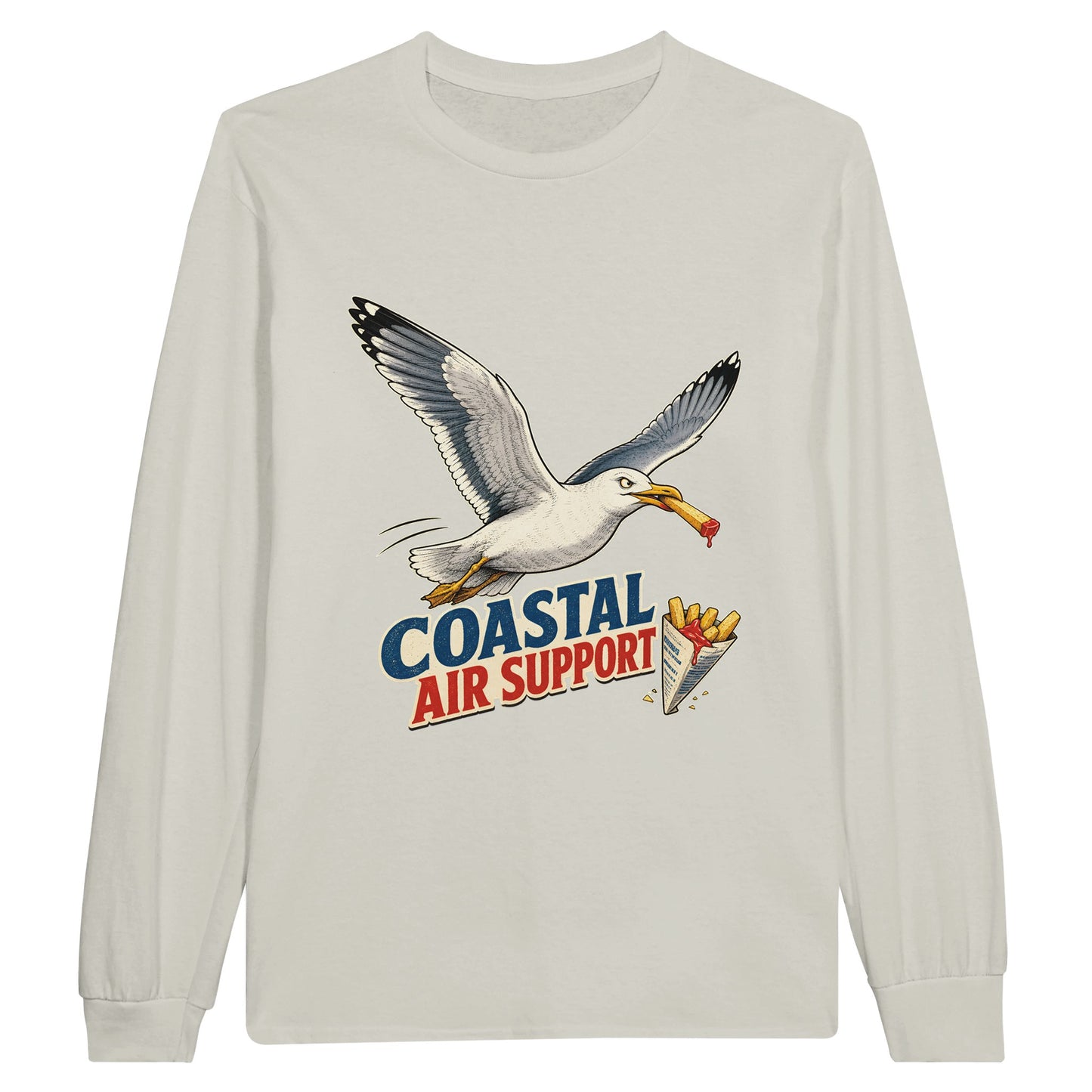 Coastal Air Support Seagull Graphic Long-Sleeve T-shirt — product view 14