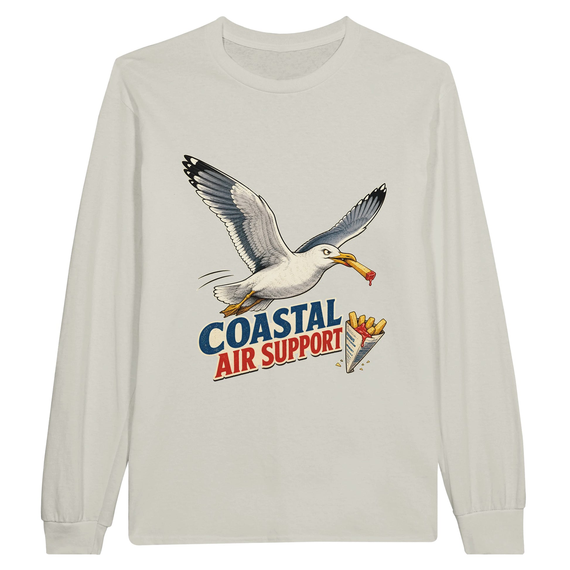 Coastal Air Support Seagull Graphic Long-Sleeve T-shirt — product view 14