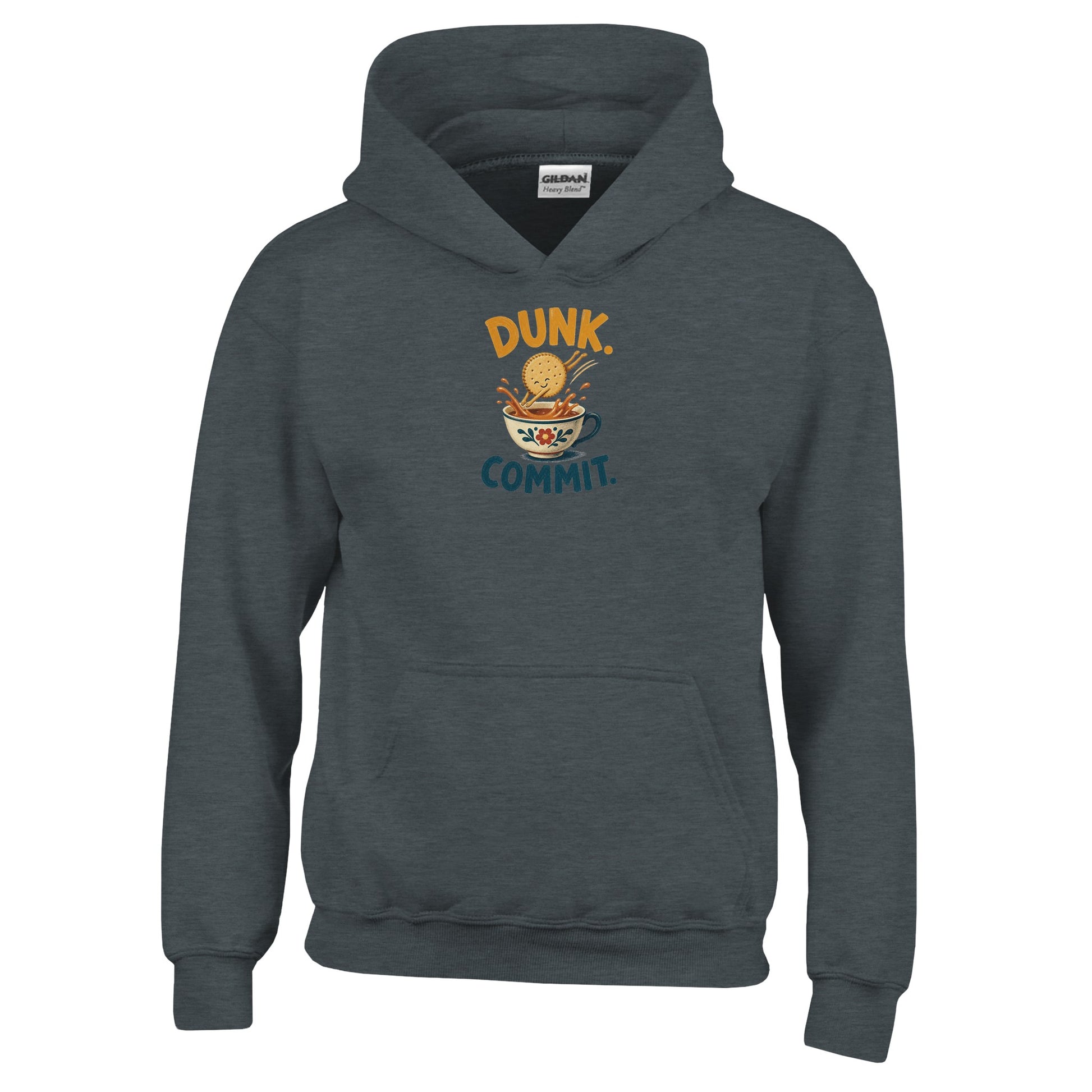 Dunk. Commit. Tea Biscuit Graphic Kids' Hoodie — product view 9