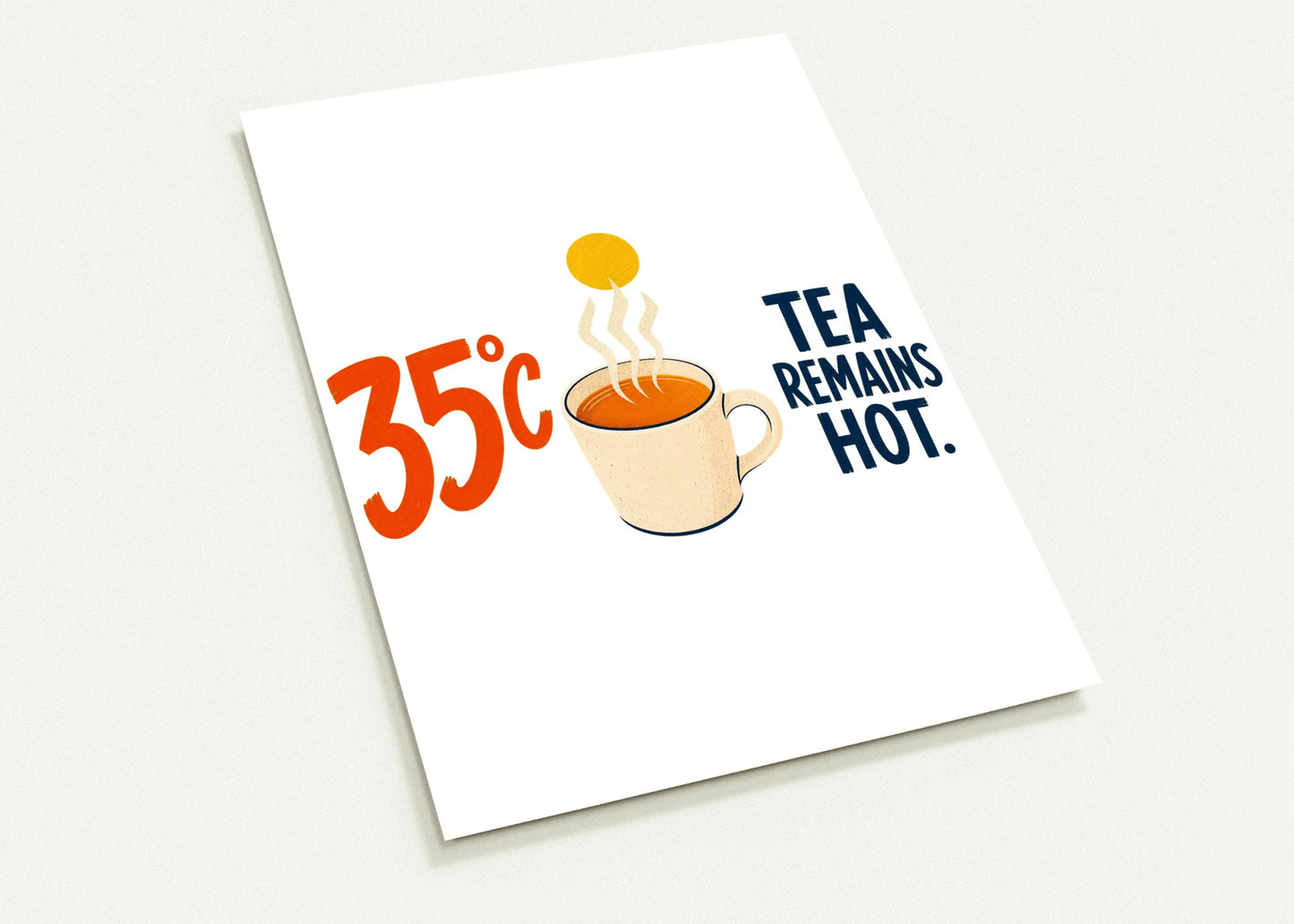35°C — Tea Remains Hot Postcard Pack — product view 1