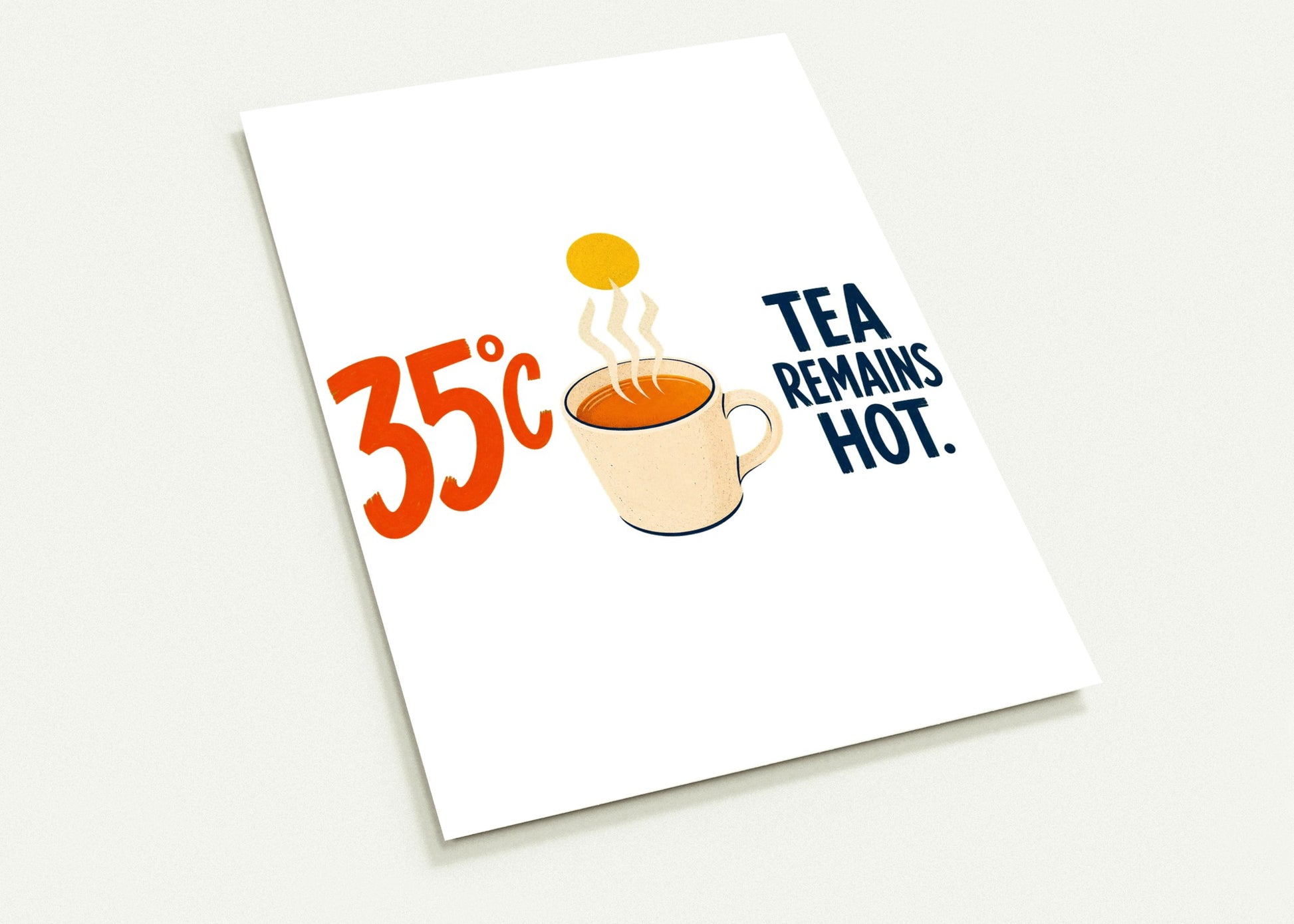 35°C — Tea Remains Hot Postcard Pack — product view 1