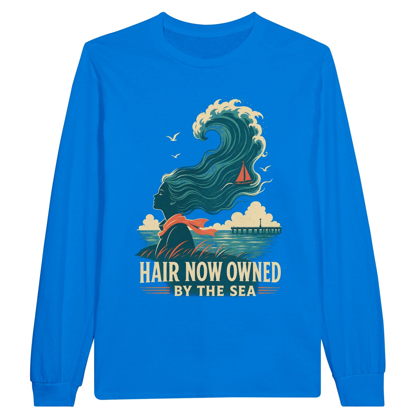 Hair Now Owned by the Sea Long-Sleeve T-shirt — product view 3
