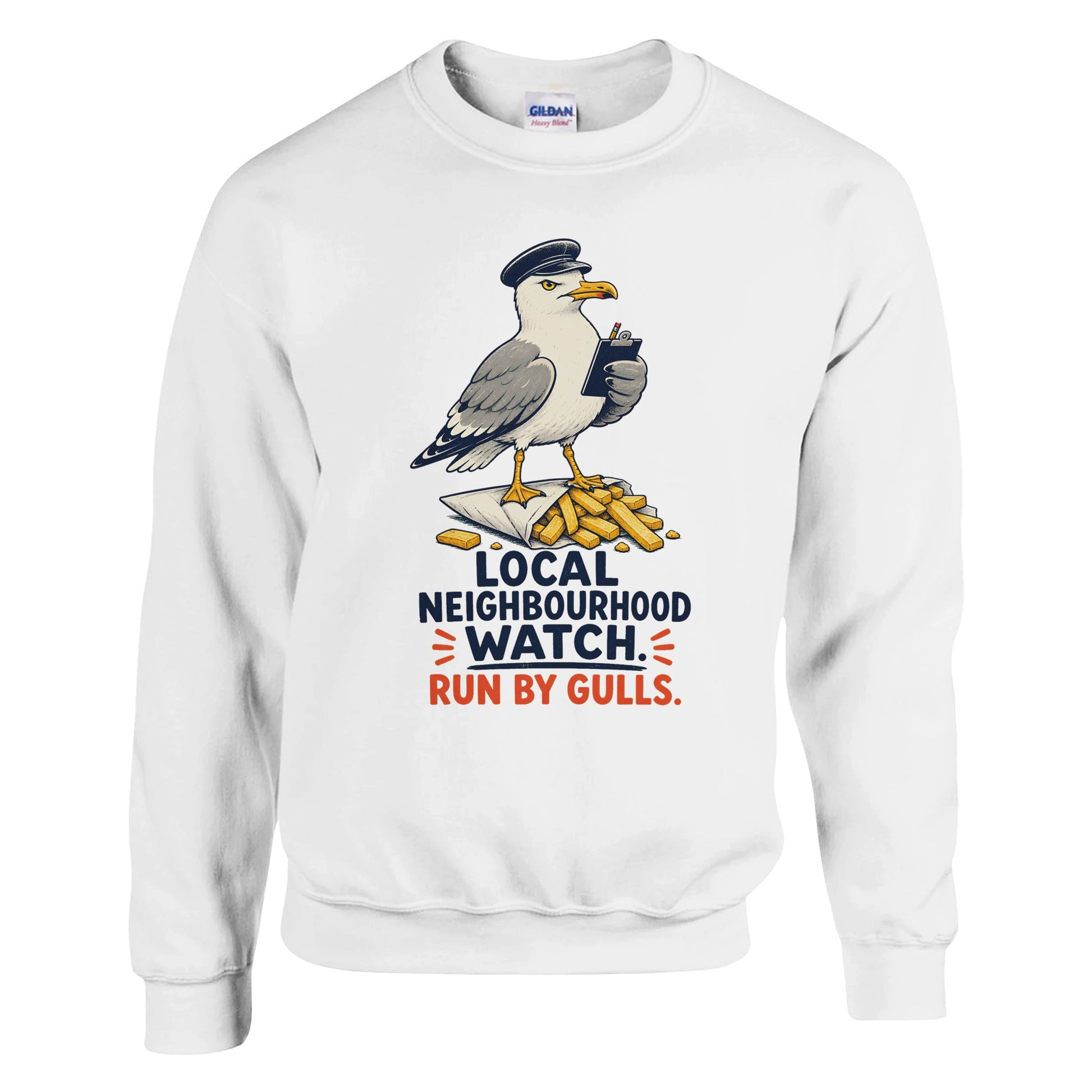 Local Neighbourhood Watch: Run by Gulls Sweatshirt — product view 1