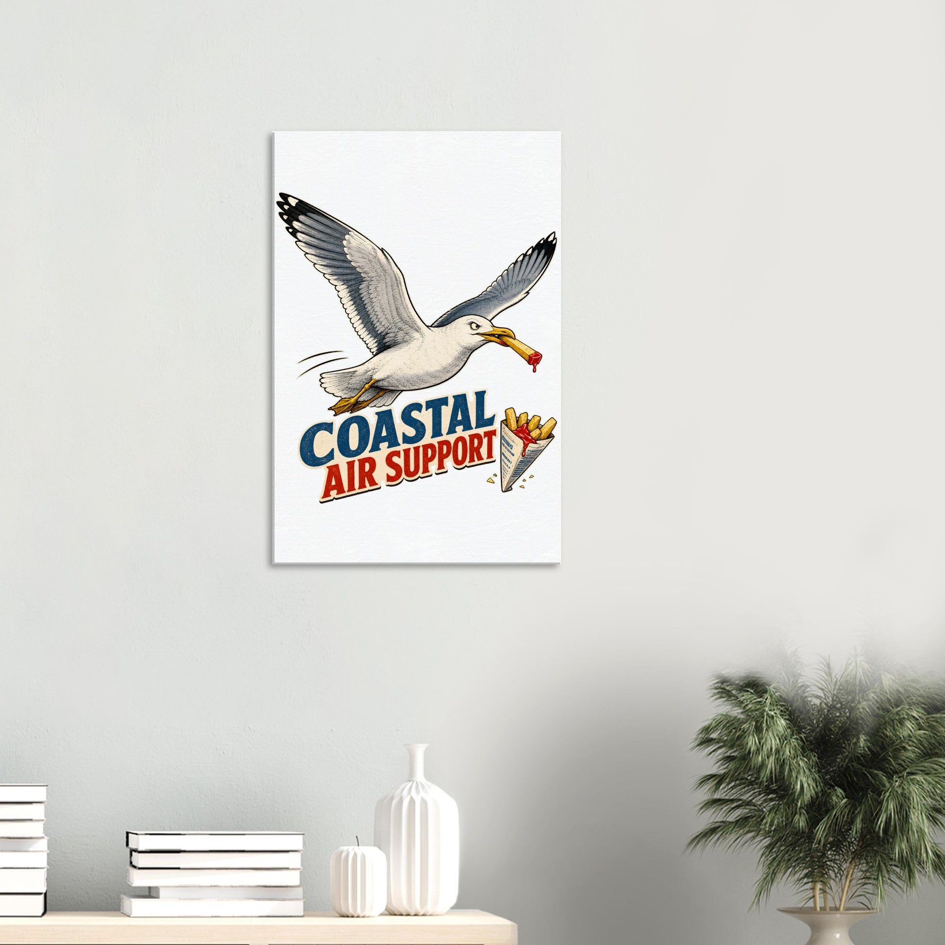 Coastal Air Support Seagull Graphic Canvas — product view 4