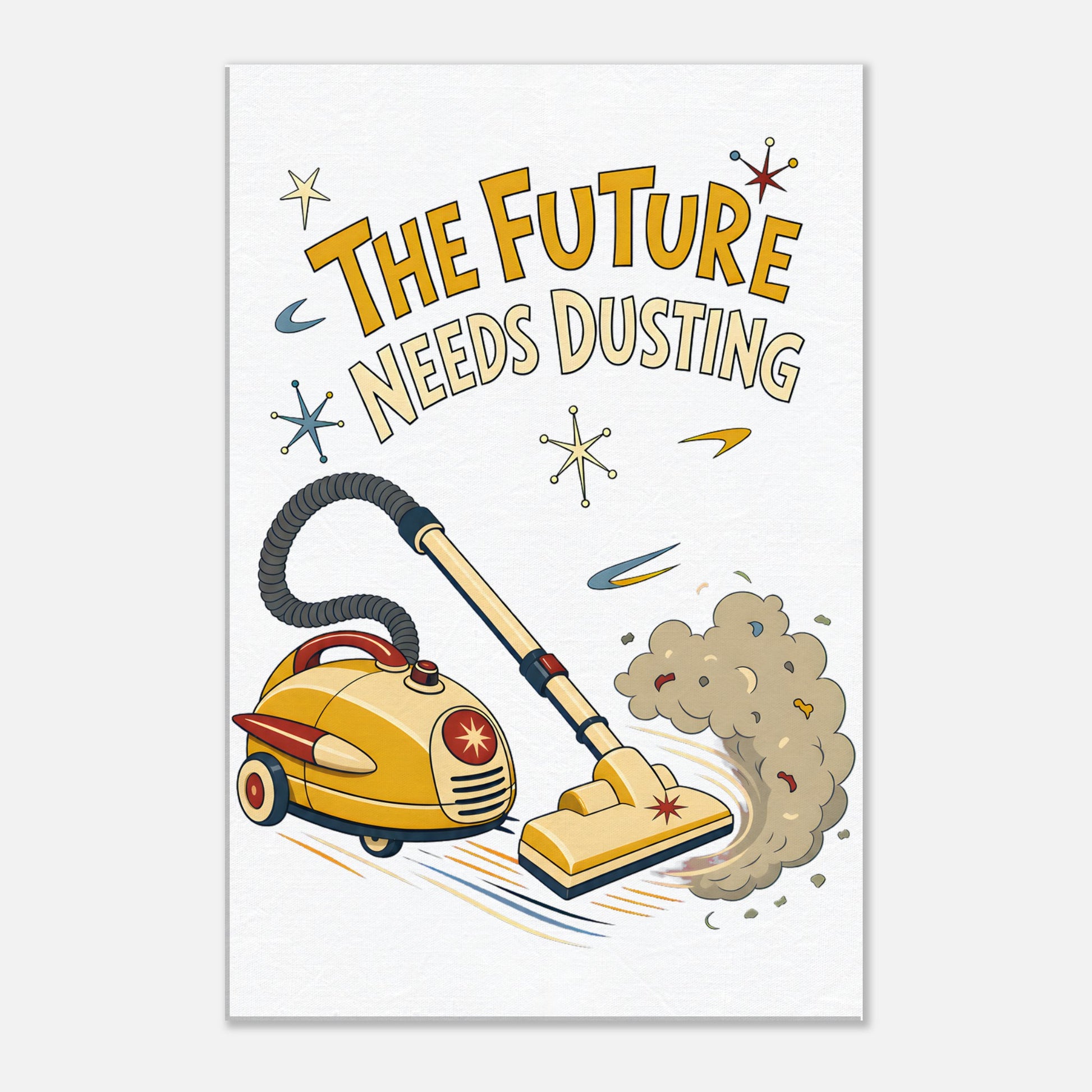 The Future Needs Dusting Canvas — product view 2