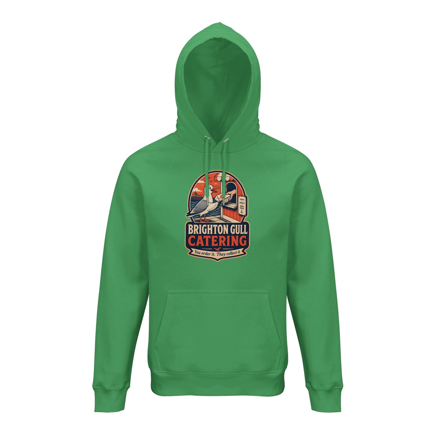 Brighton Gull Catering — Illustrated Hoodie — product view 6