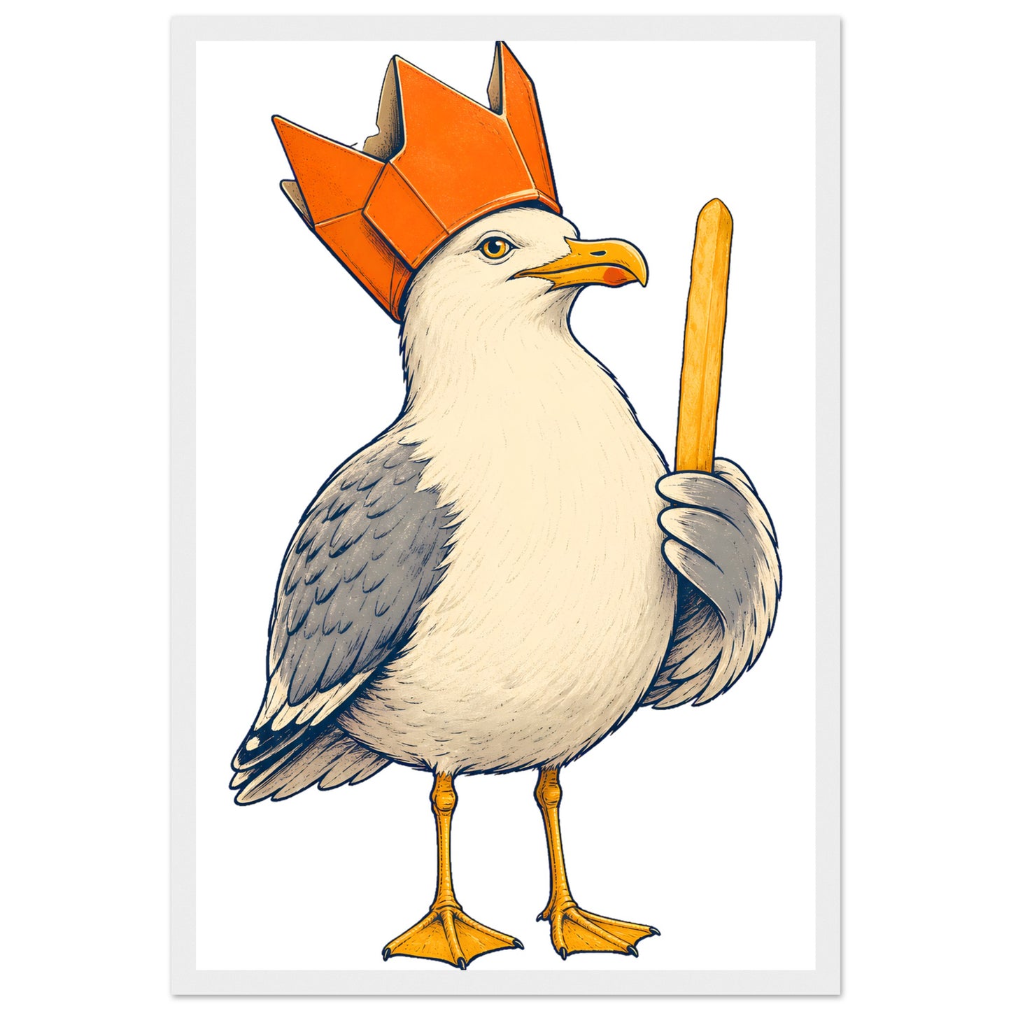 The Chip Crown Gull Framed Wall Art — product view 1