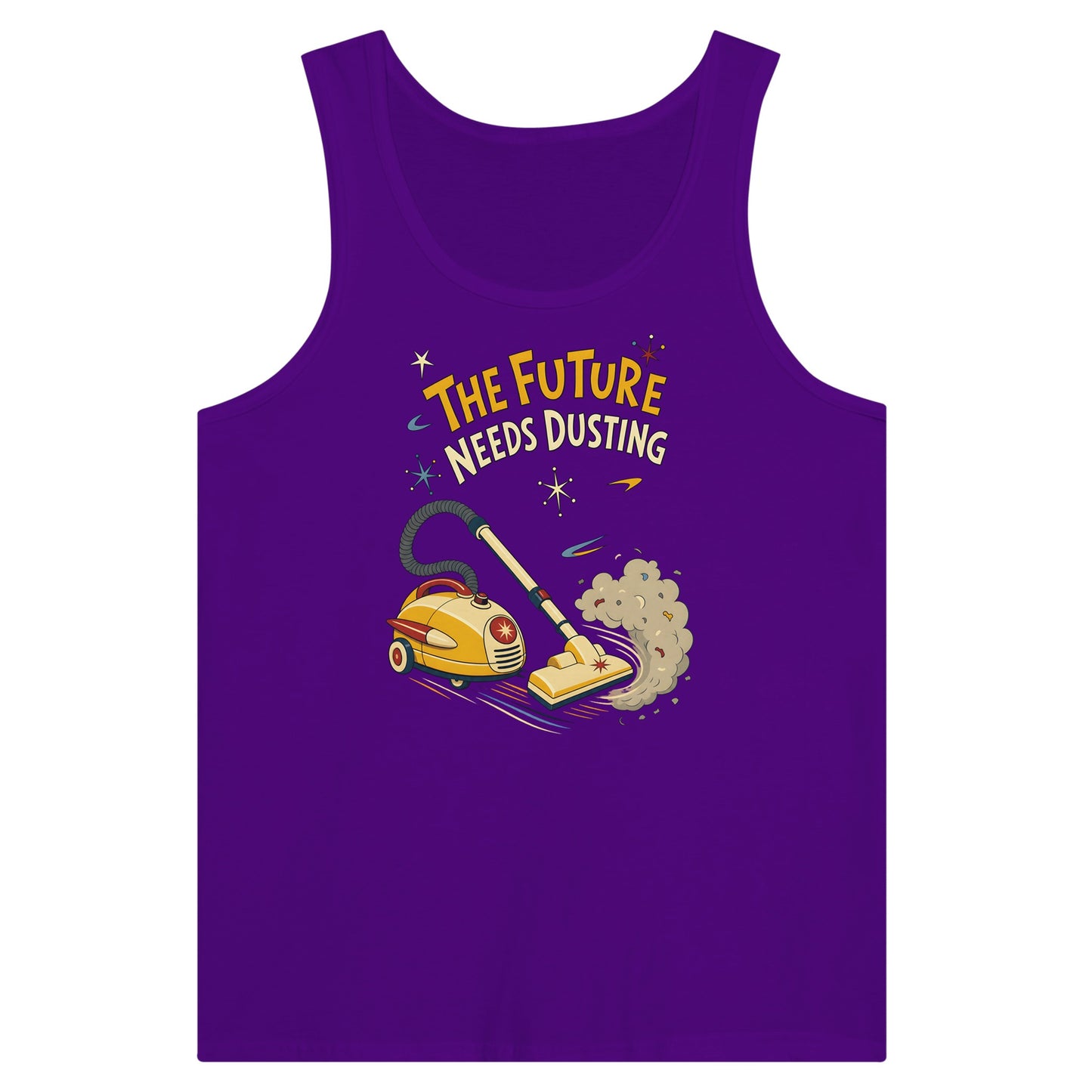 The Future Needs Dusting Premium Unisex Tank Top — product view 6