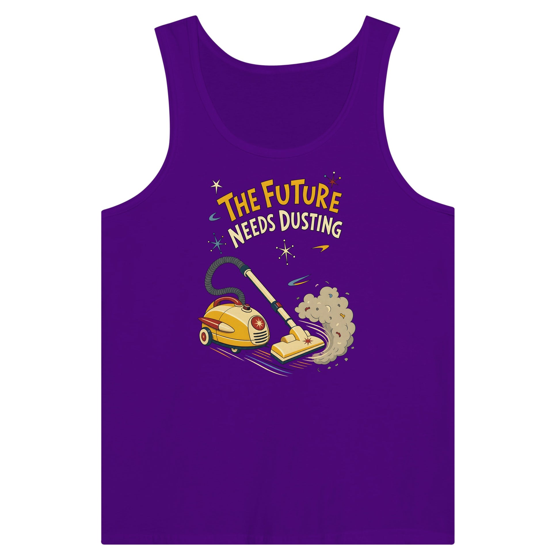 The Future Needs Dusting Premium Unisex Tank Top — product view 6
