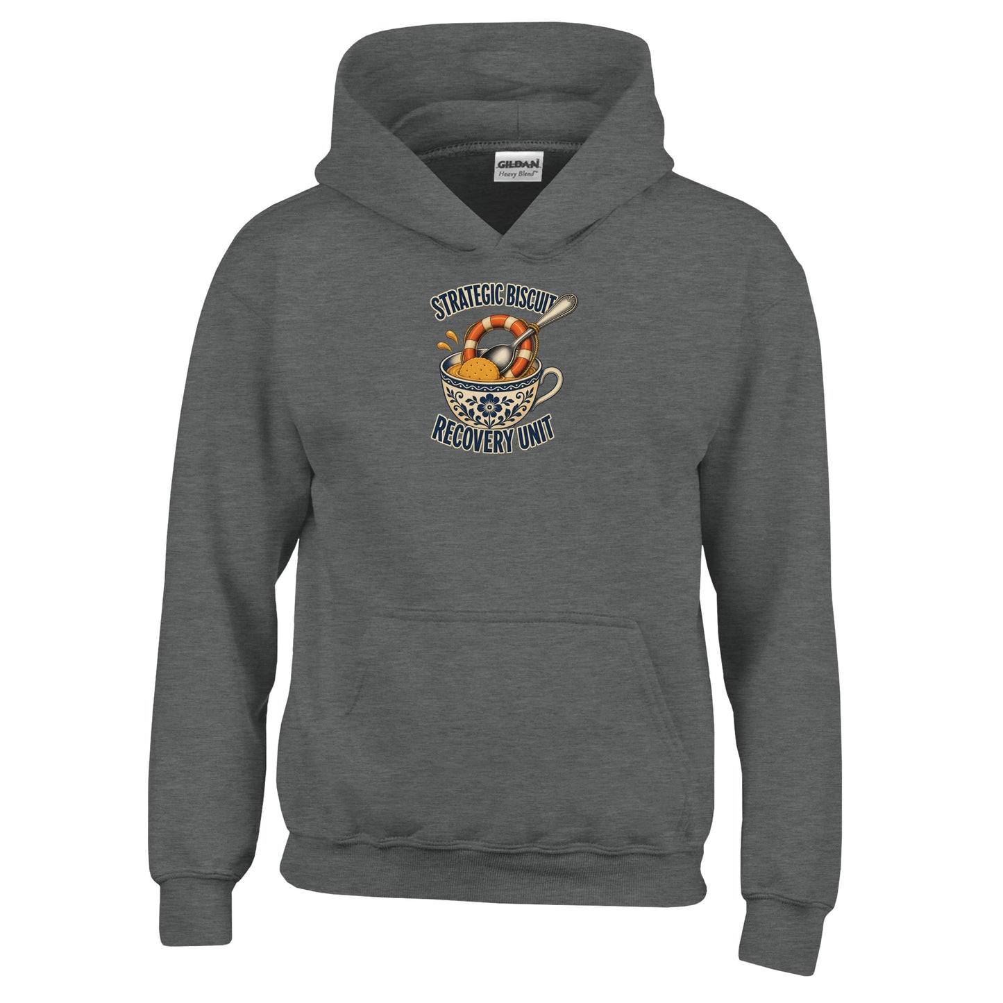 Strategic Biscuit Recovery Unit Kids' Hoodie — product view 2