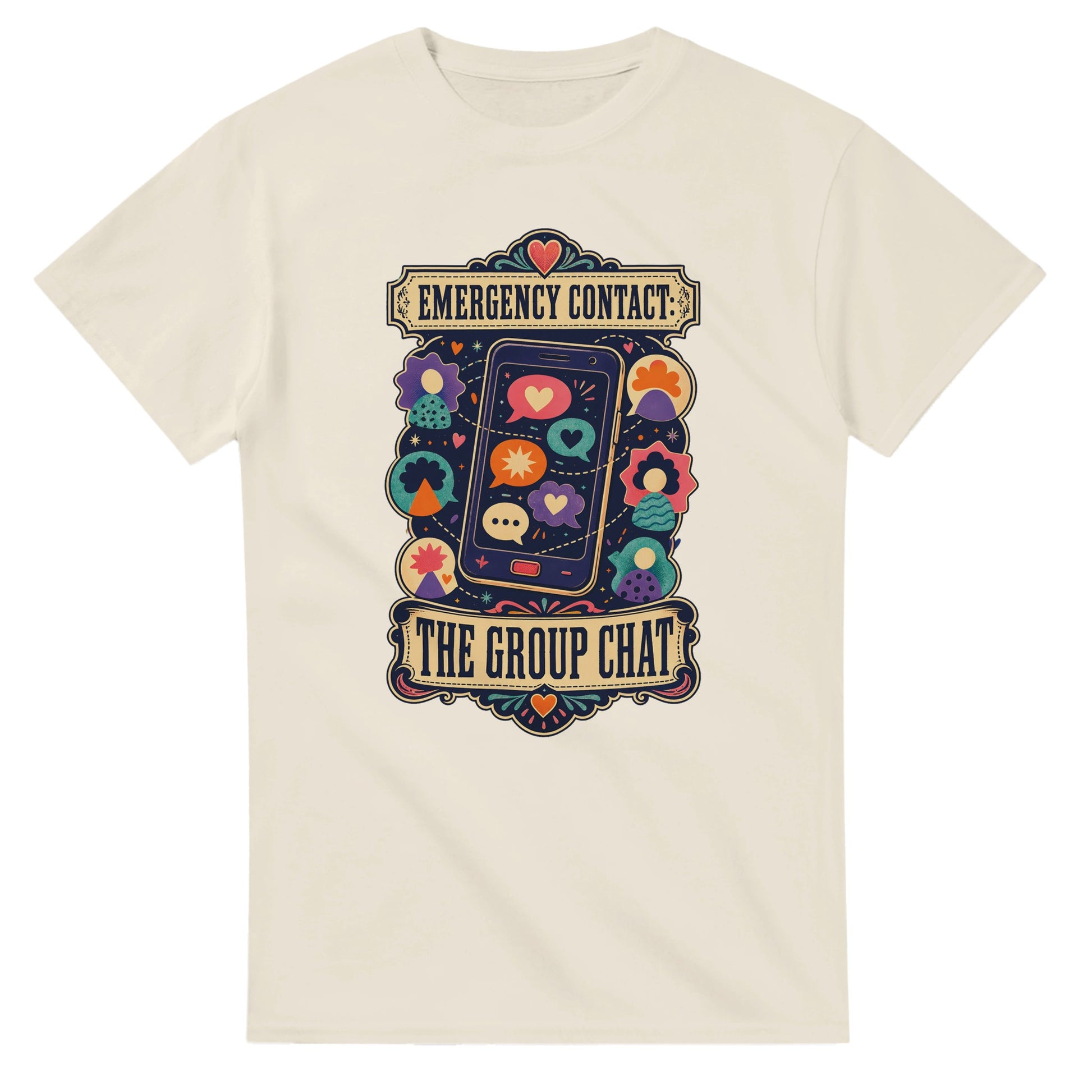 Emergency Contact — The Group Chat T-shirt — product view 5