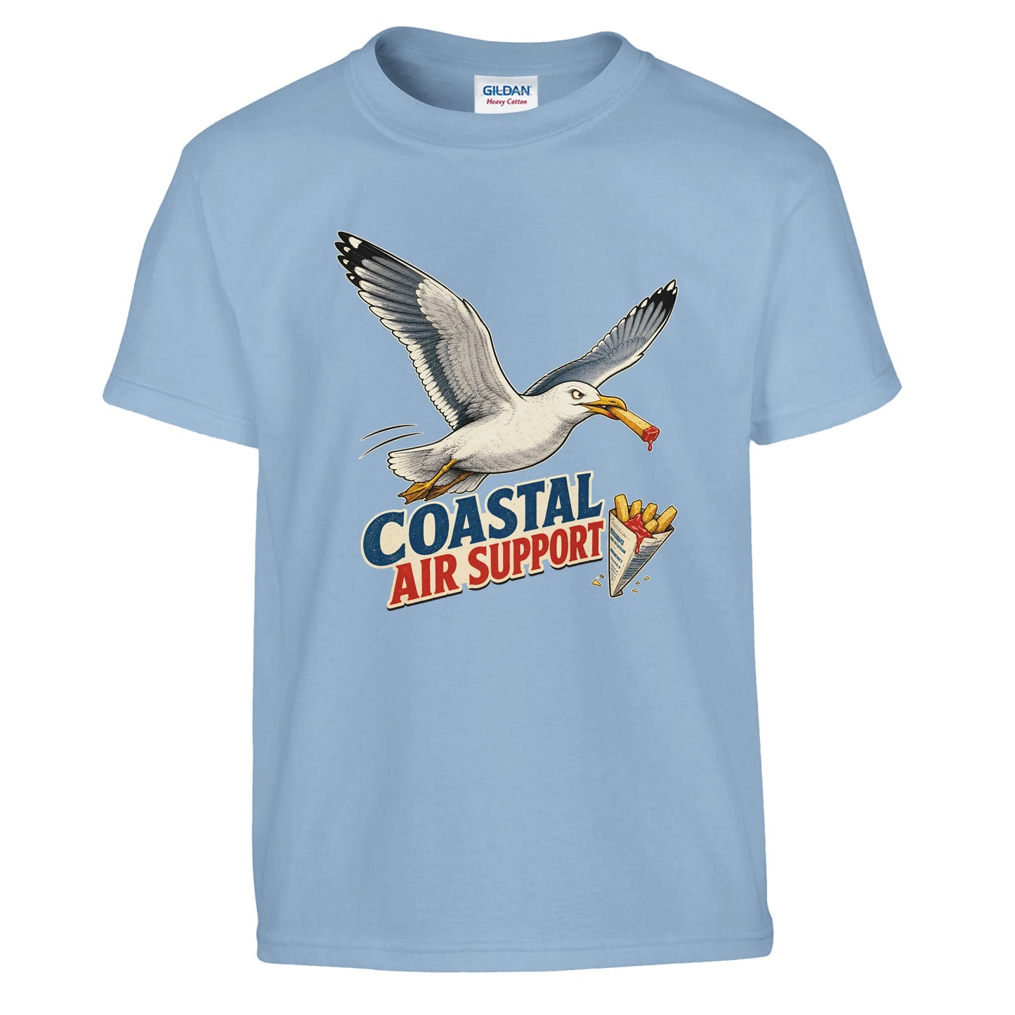 Coastal Air Support Seagull Graphic Kids' T-shirt — product view 3