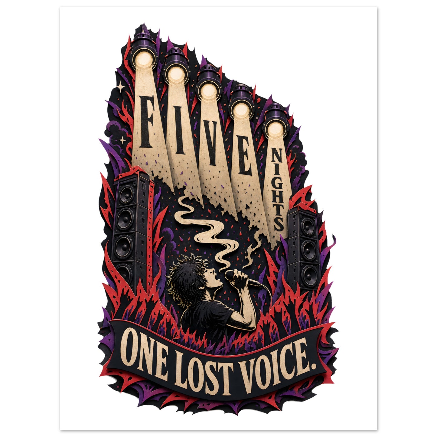 Five Nights, One Lost Voice Poster — product view 5