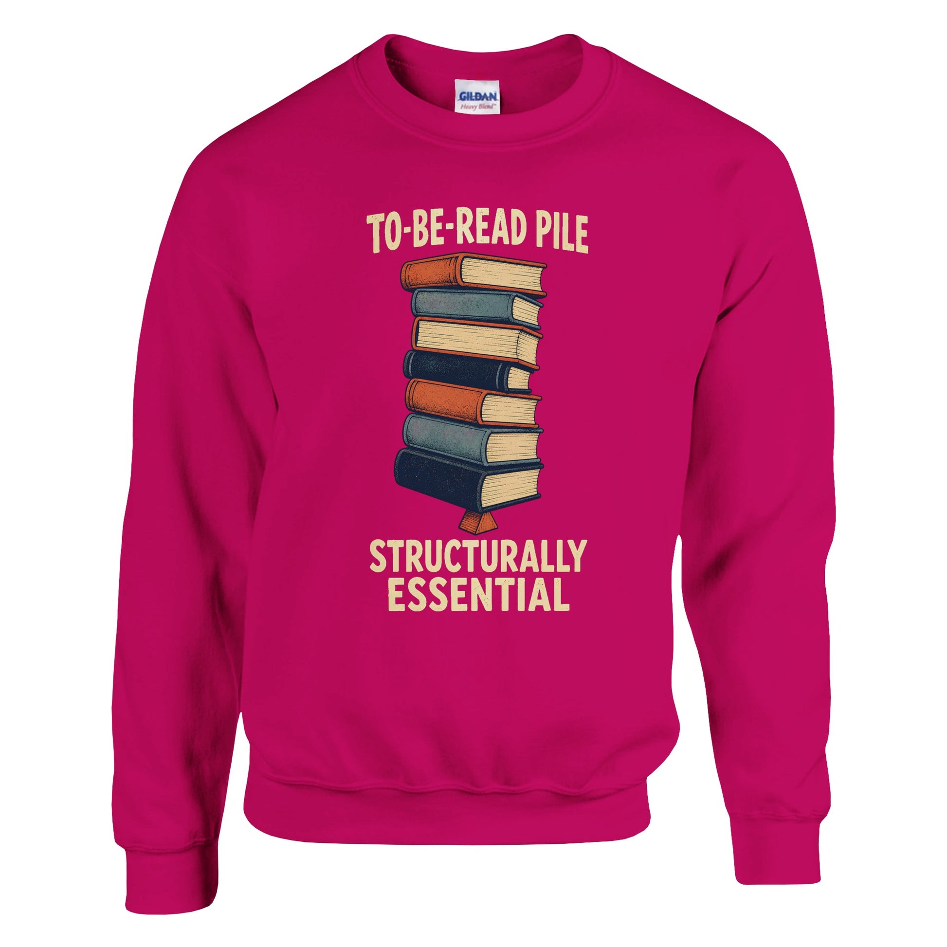 To-Be-Read Pile: Structurally Essential Book Graphic Sweatshirt — product view 3