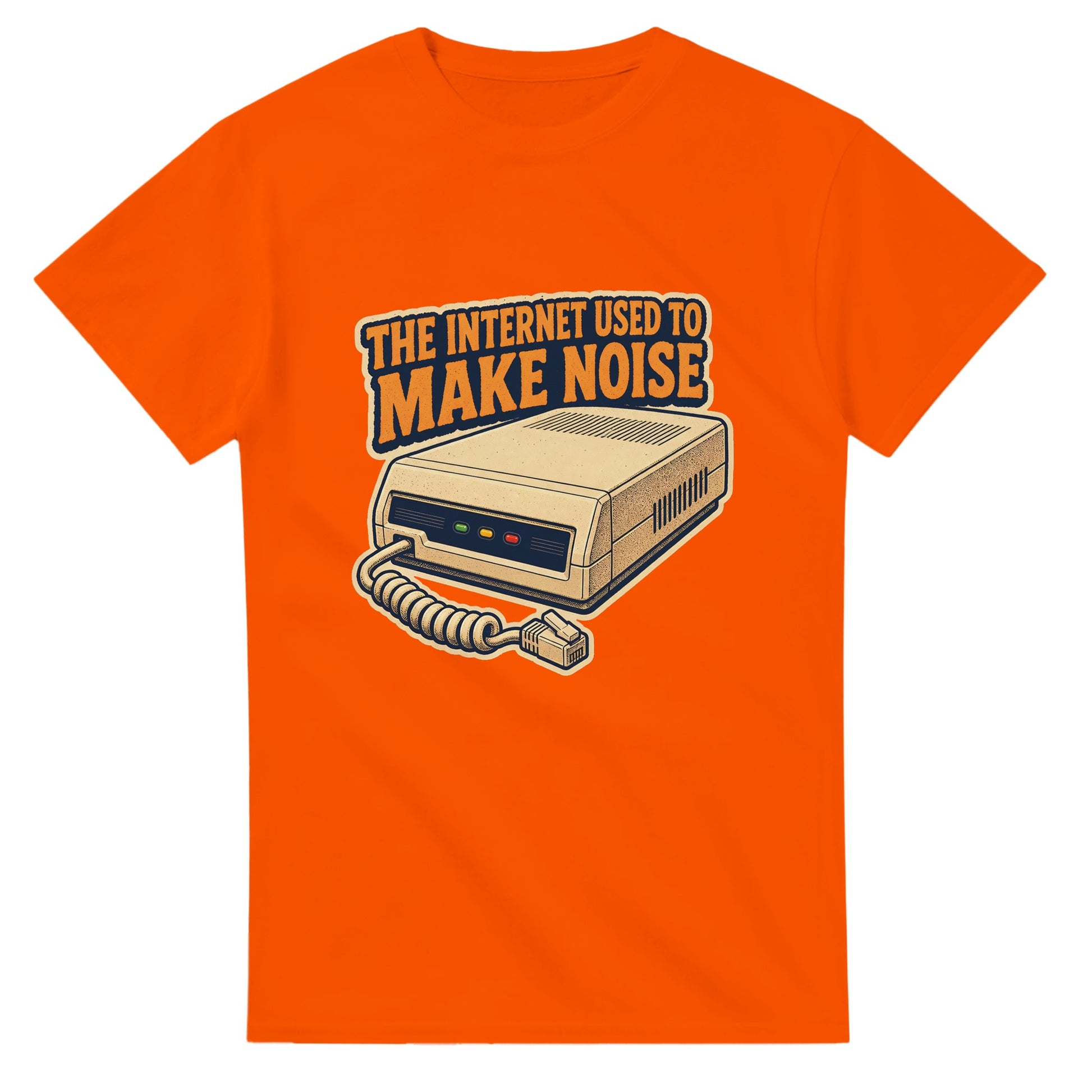 The Internet Used to Make Noise Retro Tech Graphic T-shirt — product view 7