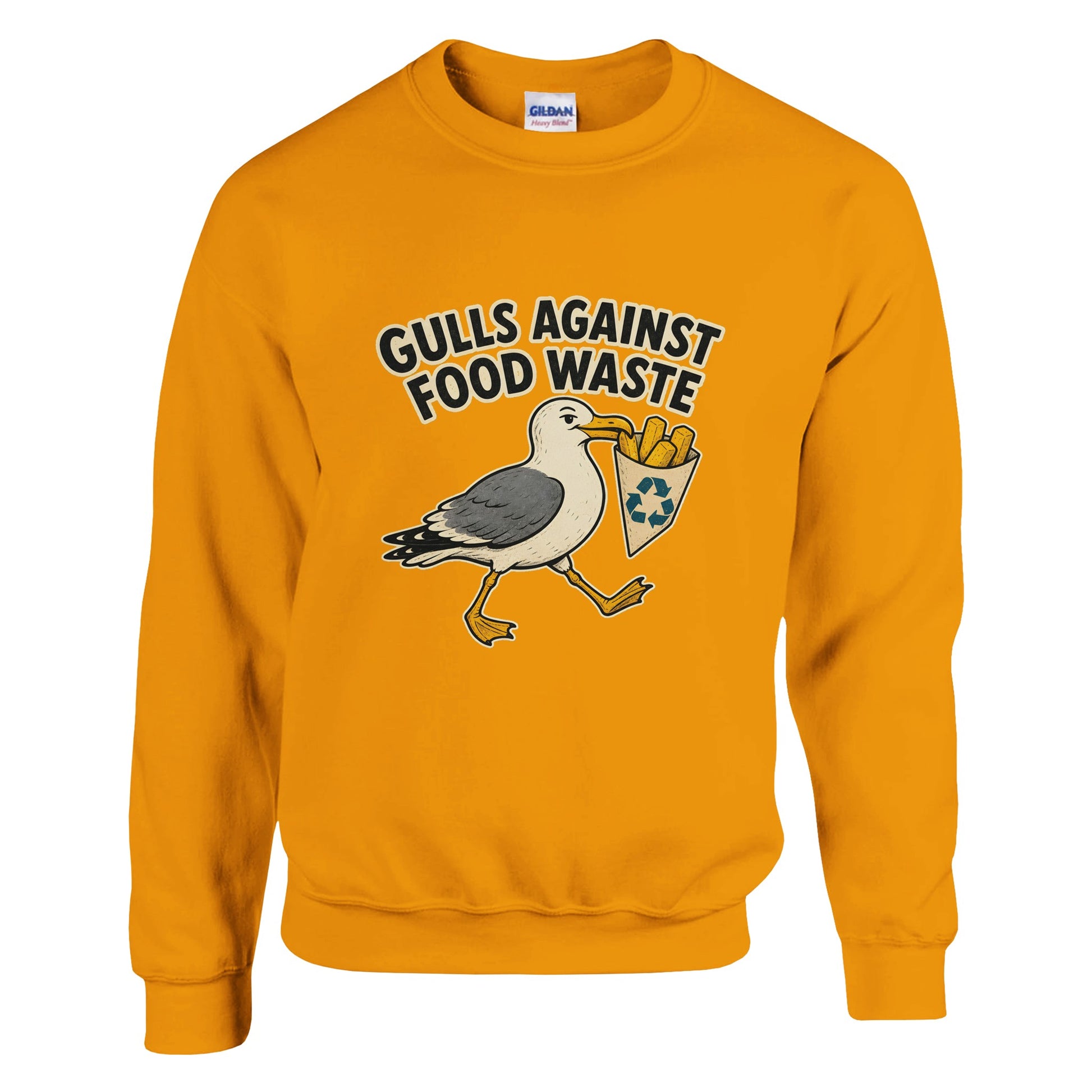 Gulls Against Food Waste Graphic Sweatshirt — product view 2