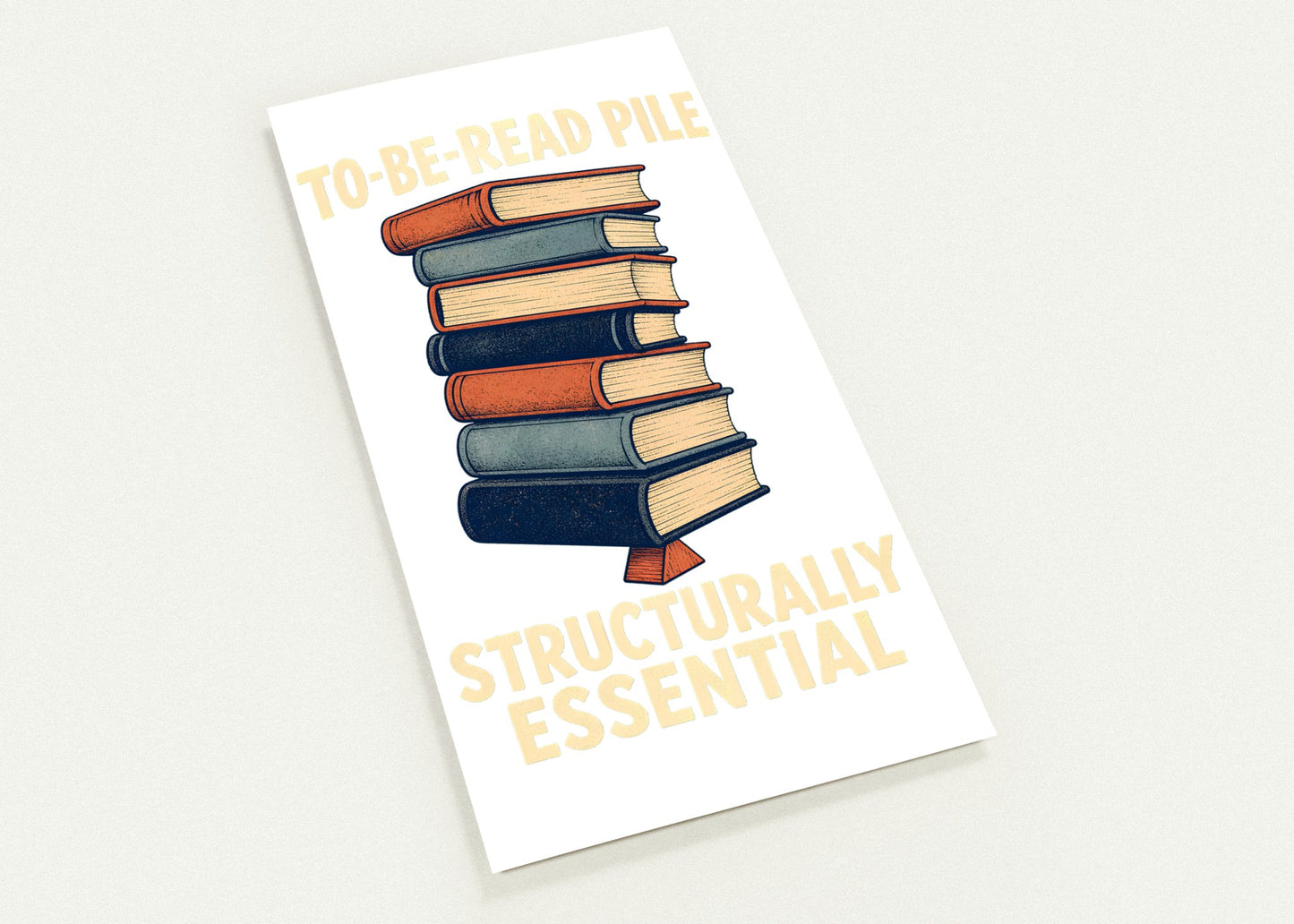 To-Be-Read Pile: Structurally Essential Book Graphic Postcard Pack — product view 1