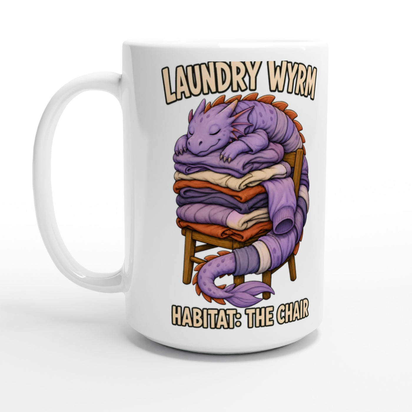 Laundry Wyrm – Habitat: The Chair Large Mug