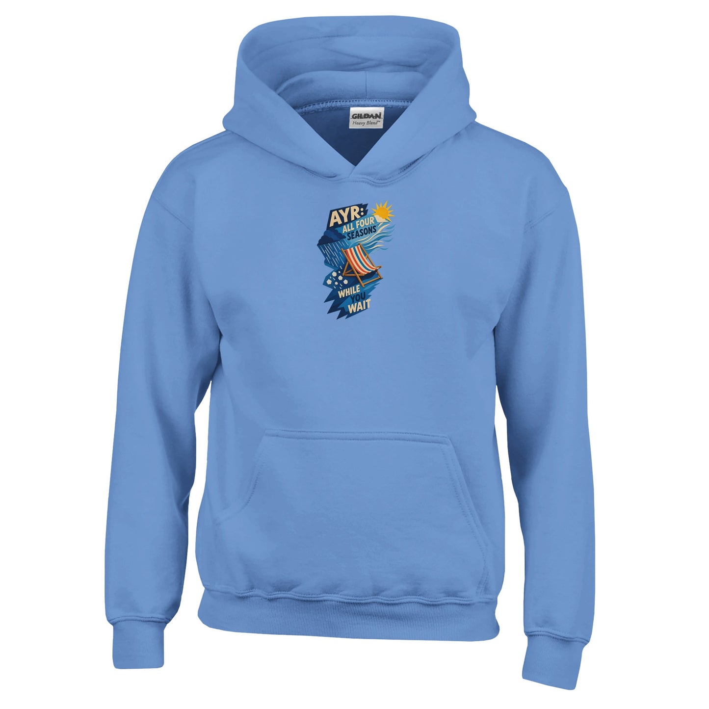 Ayr: All Four Seasons While You Wait Kids' Hoodie — product view 4
