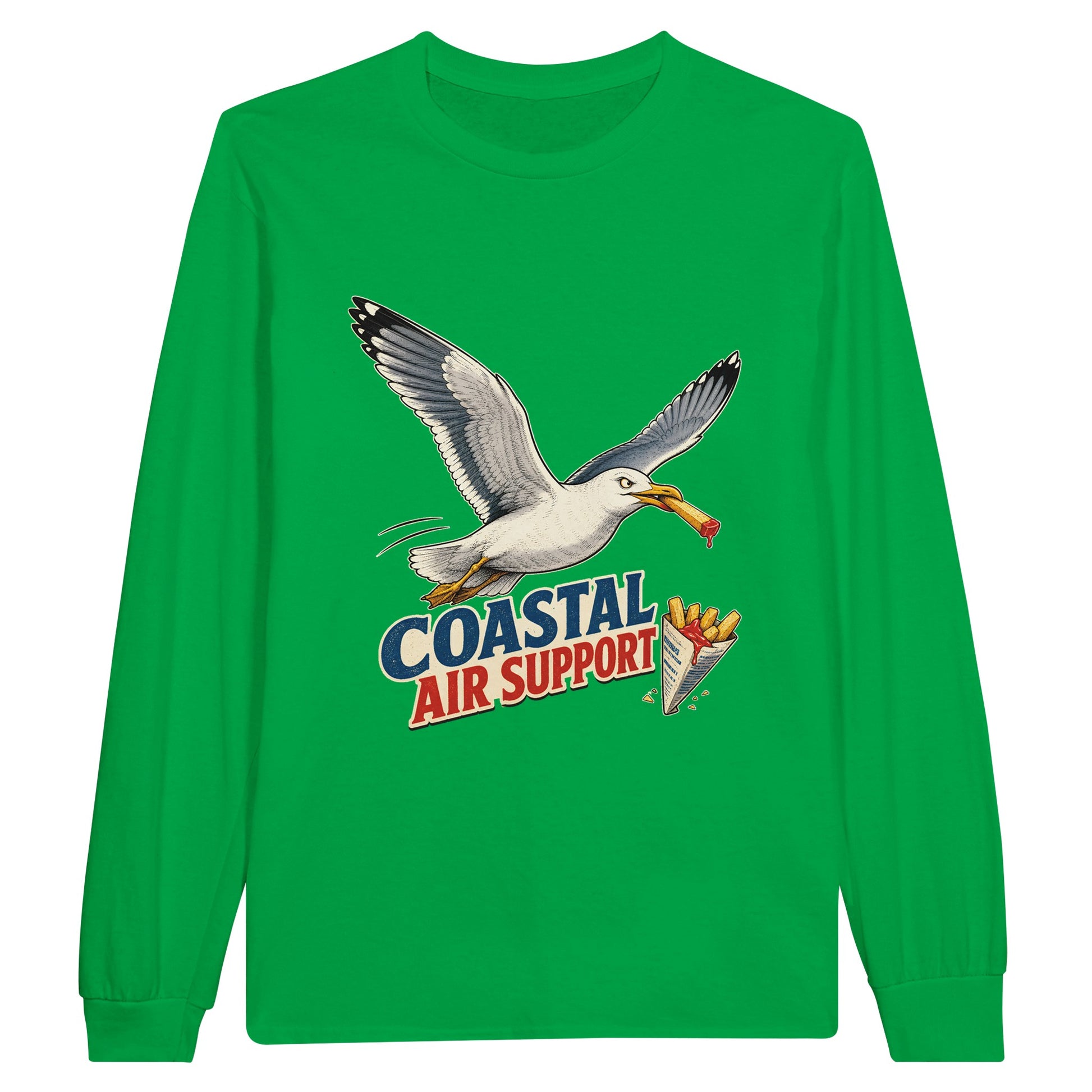 Coastal Air Support Seagull Graphic Long-Sleeve T-shirt — product view 12