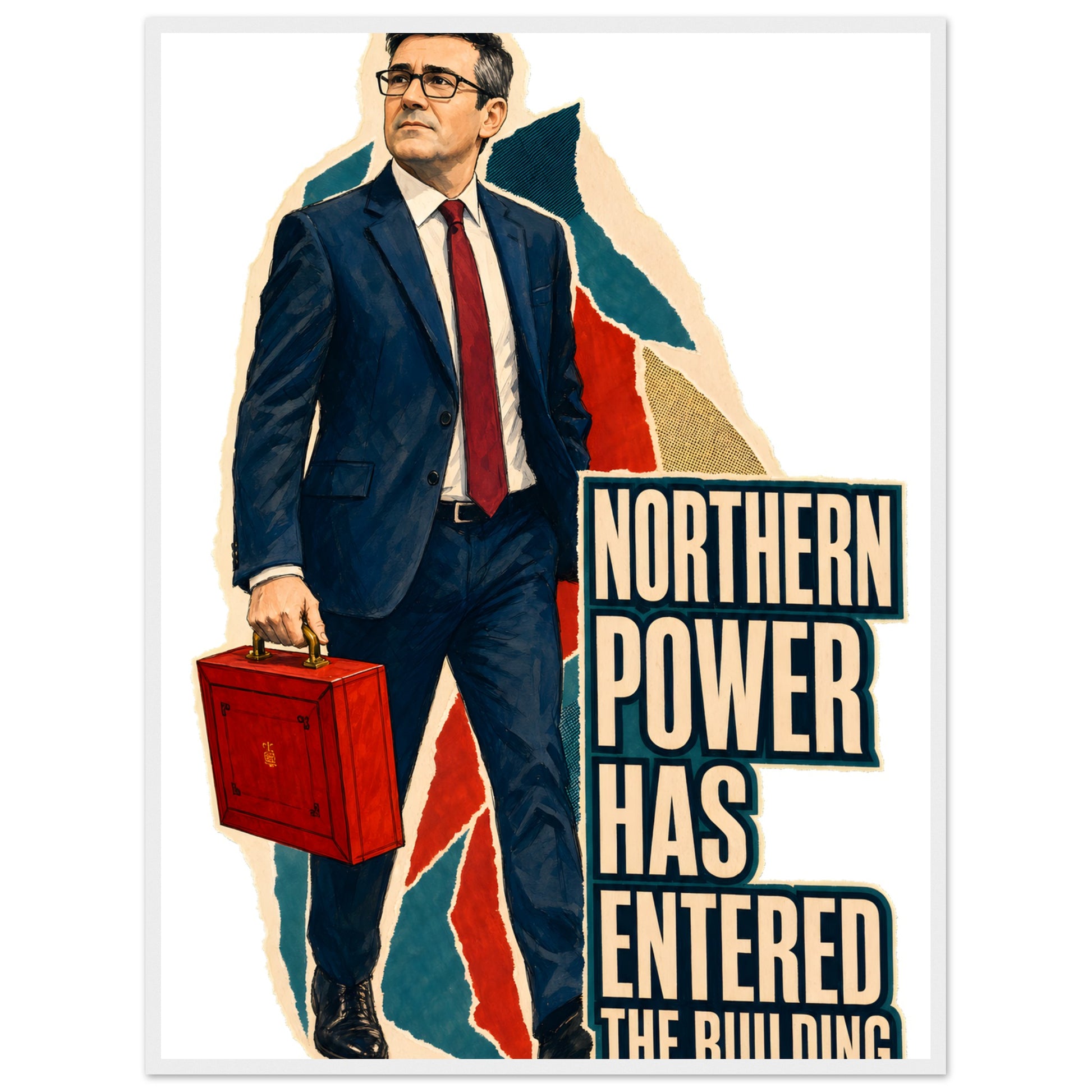 Northern Power Has Entered the Building Tote Bag Framed Wall Art — product view 7
