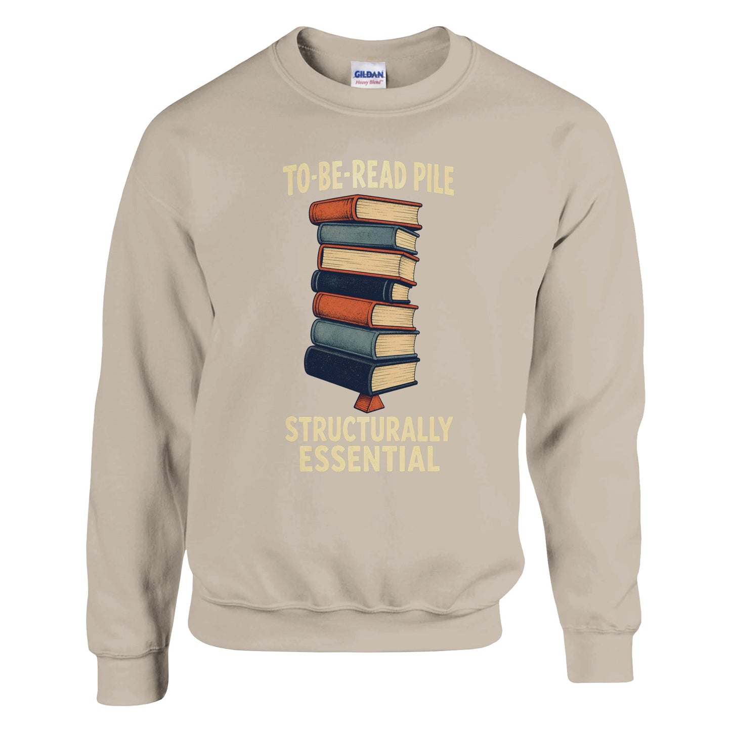 To-Be-Read Pile: Structurally Essential Book Graphic Sweatshirt — product view 6