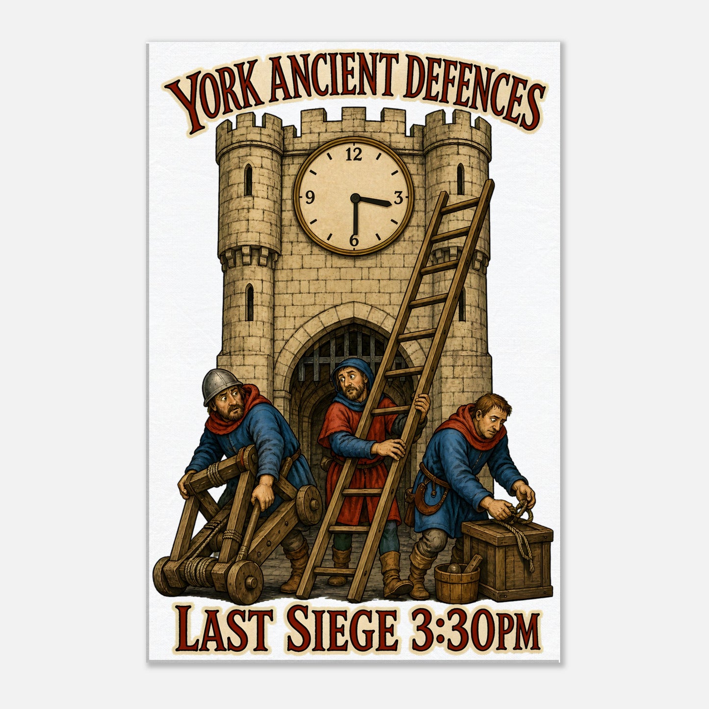 York Ancient Defences – Last Siege 3:30pm Canvas — product view 1