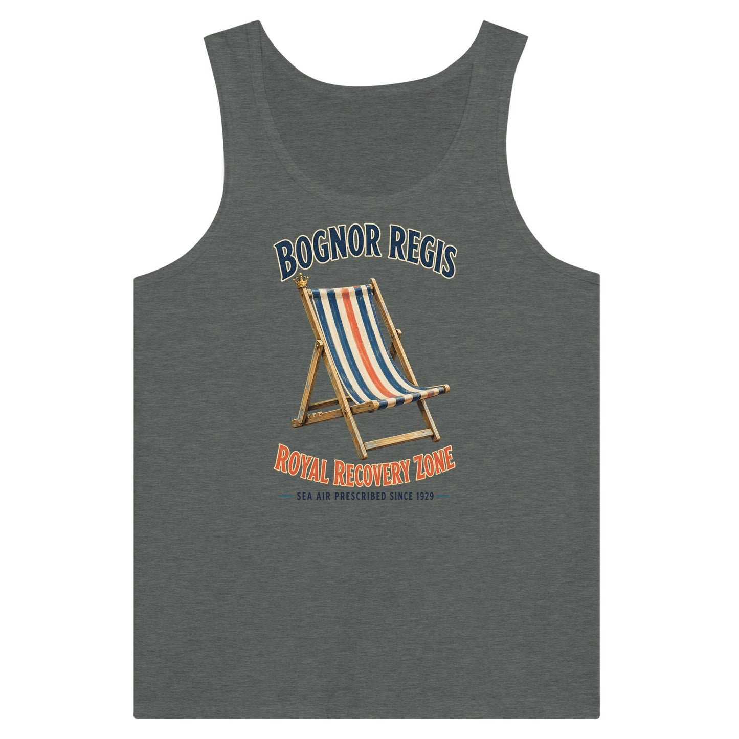 Bognor Regis Royal Recovery Zone Premium Unisex Tank Top — product view 4