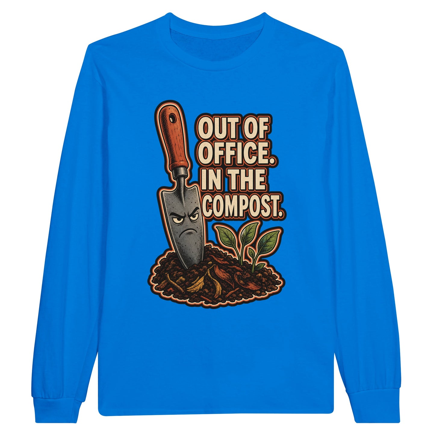 Out of Office, In the Compost Long-Sleeve T-shirt — product view 3