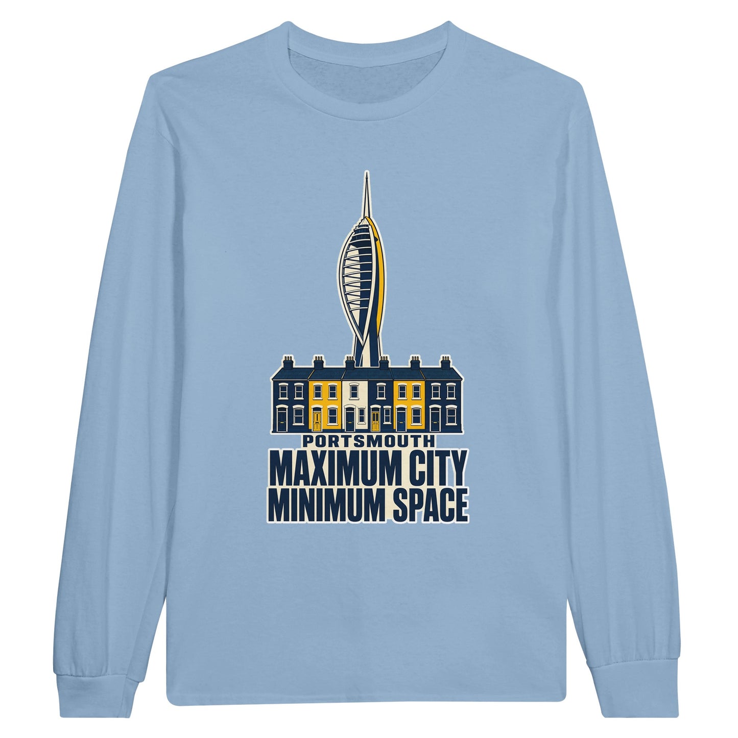Portsmouth Maximum City Minimum Space Long-Sleeve T-shirt — product view 8