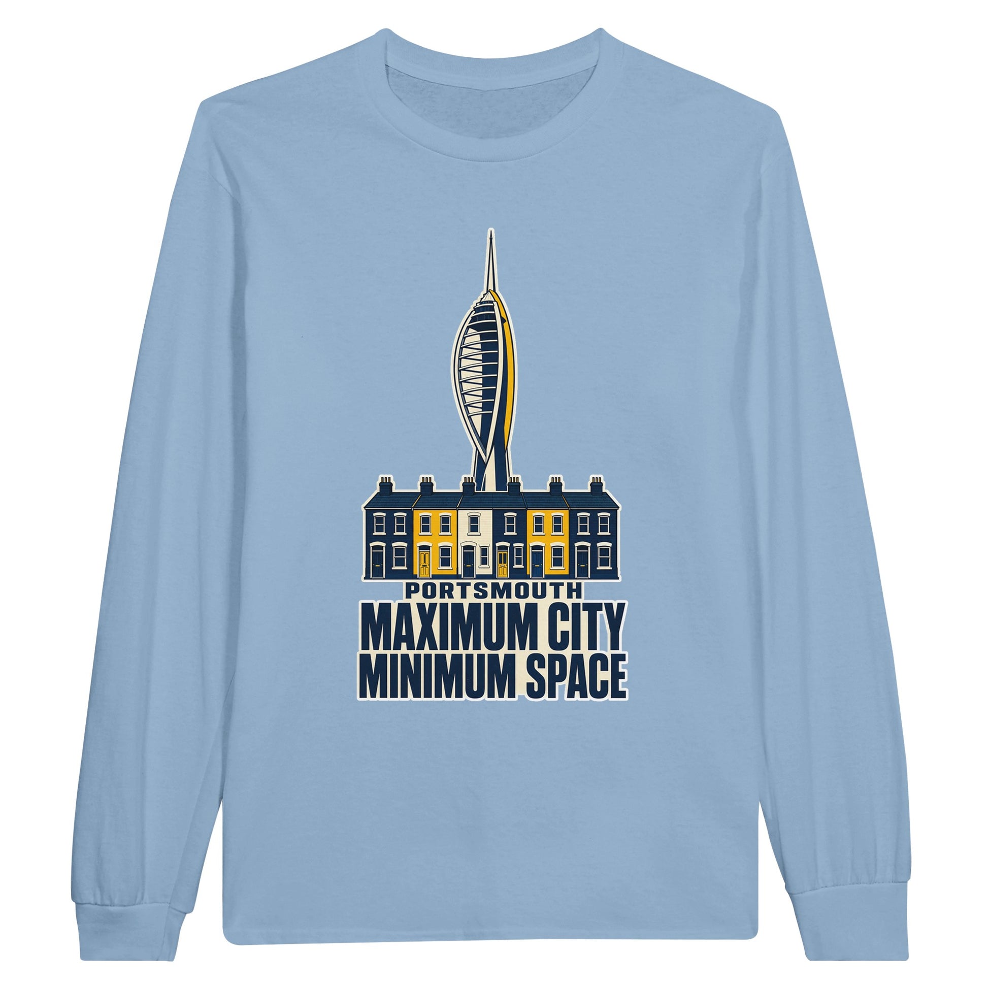 Portsmouth Maximum City Minimum Space Long-Sleeve T-shirt — product view 8