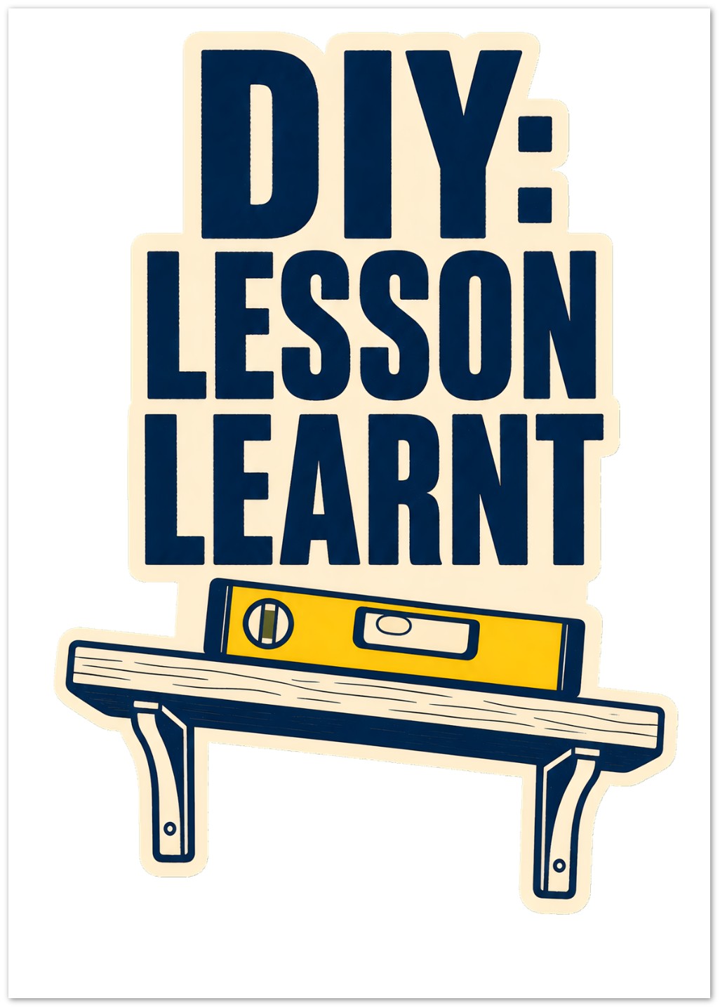 DIY: Lesson Learnt Wonky Shelf Graphic Greeting Card Pack