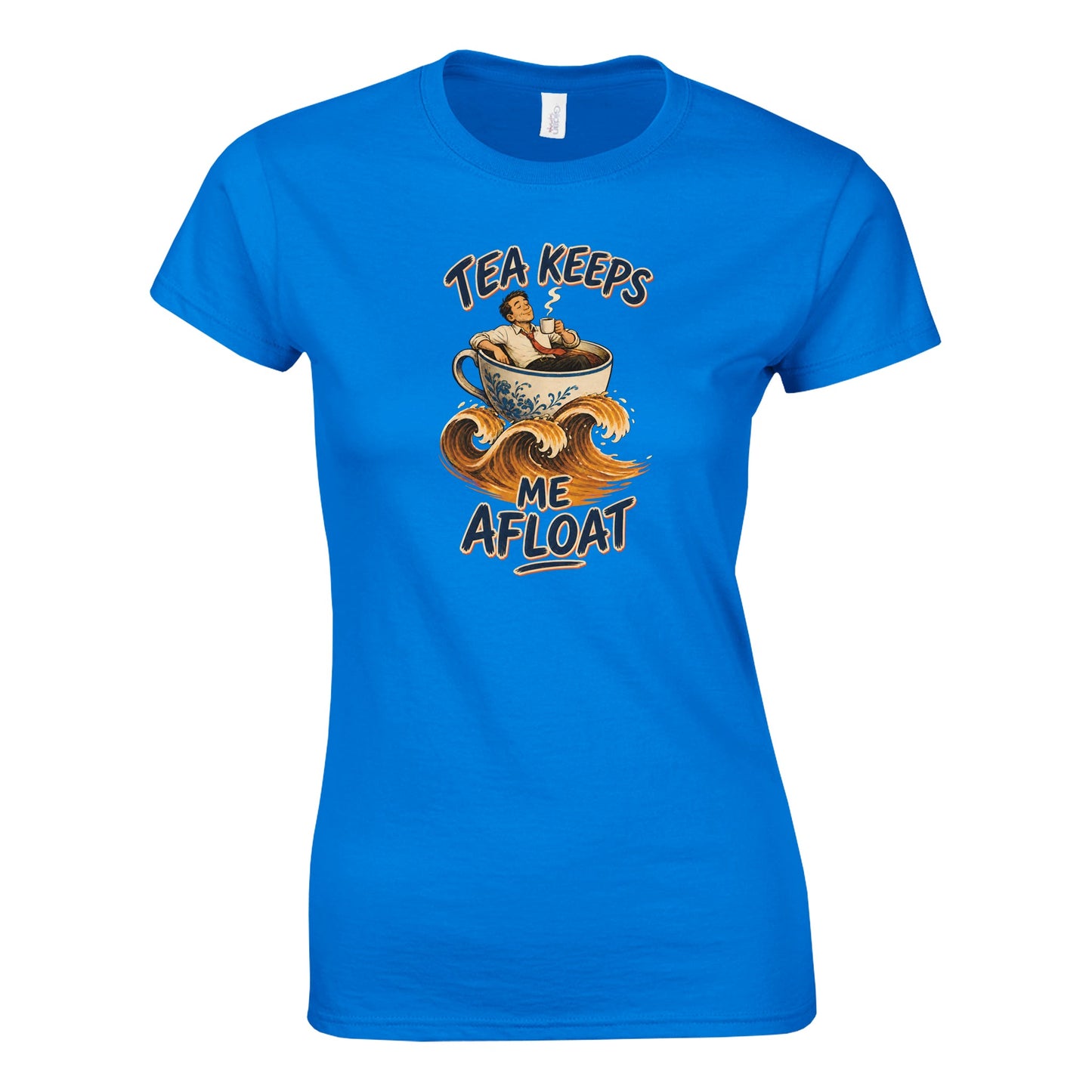Tea Keeps Me Afloat Women's T-shirt — product view 7
