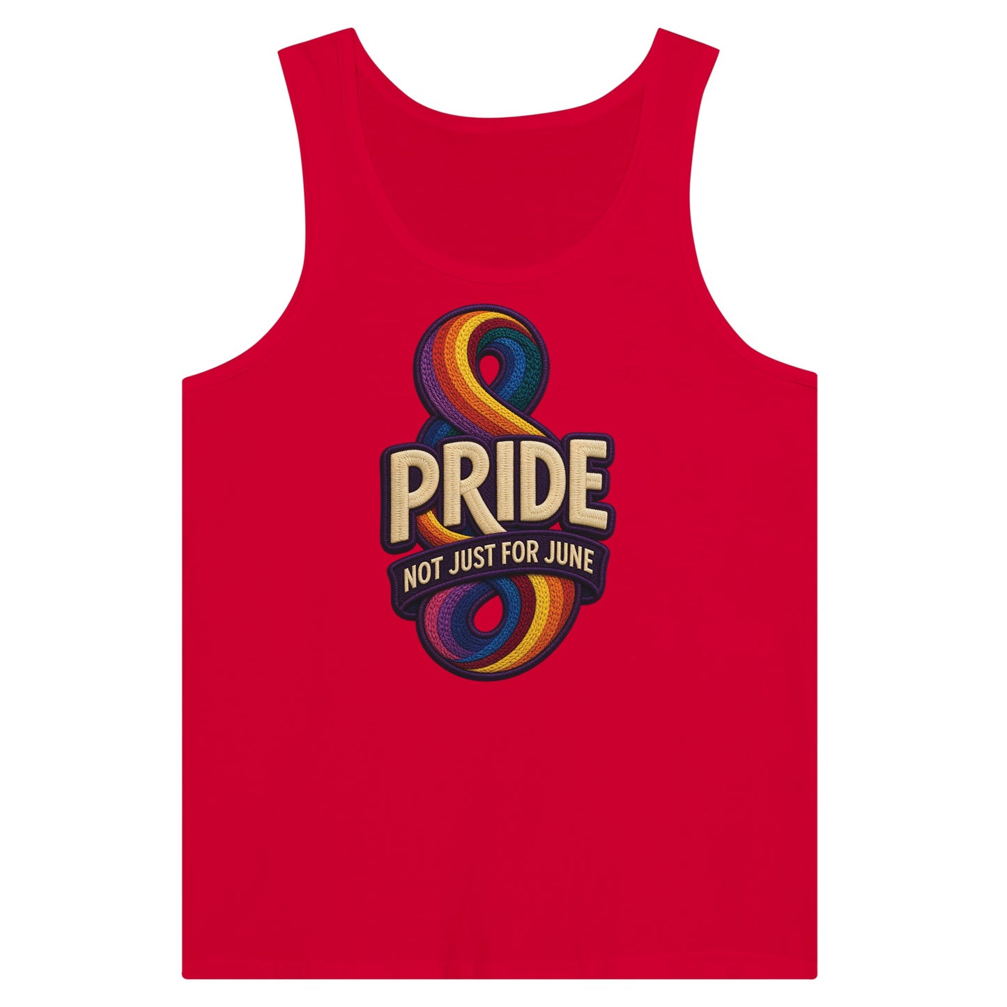 Pride: Not Just for June Premium Unisex Tank Top — product view 12