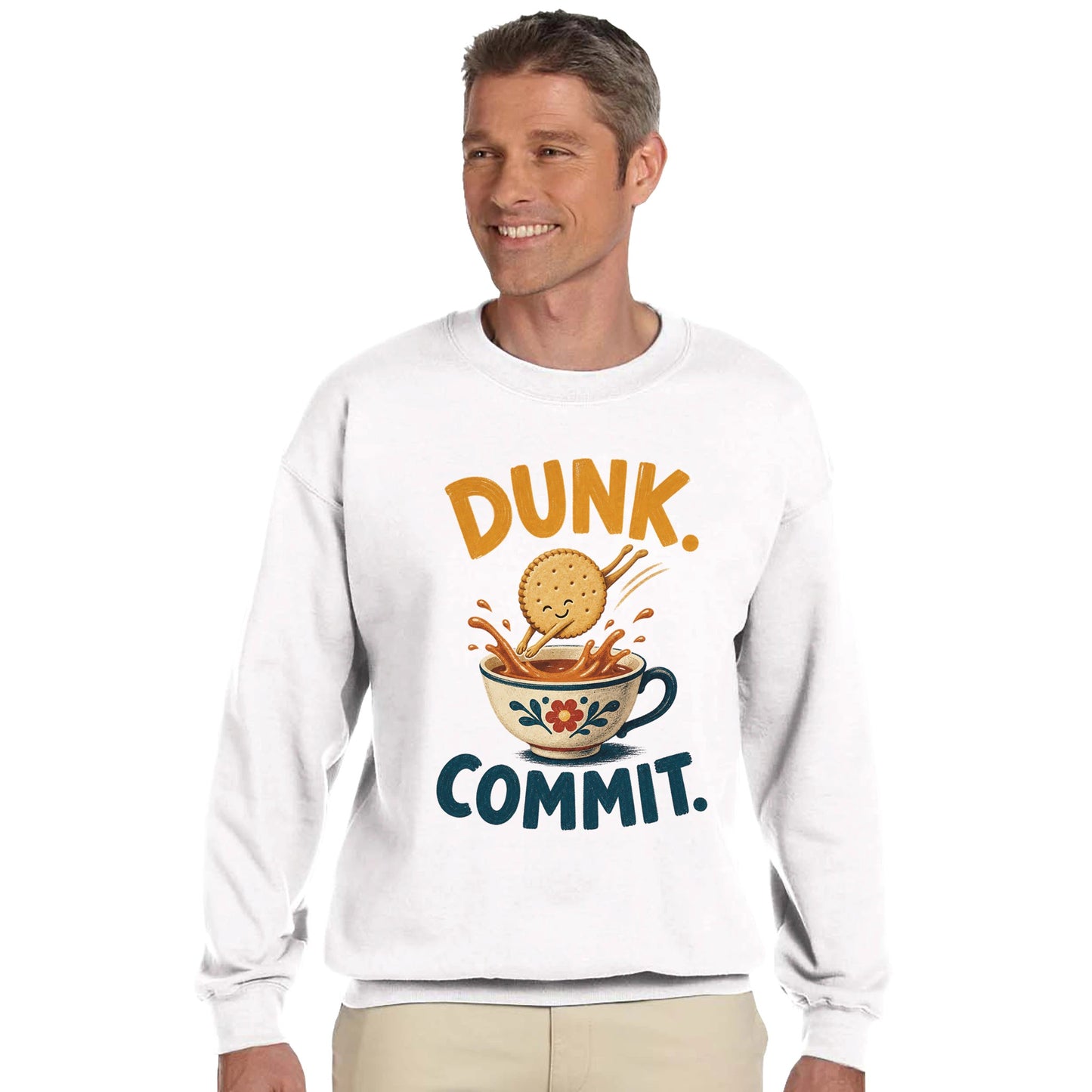 Dunk. Commit. Tea Biscuit Graphic Sweatshirt — product view 3