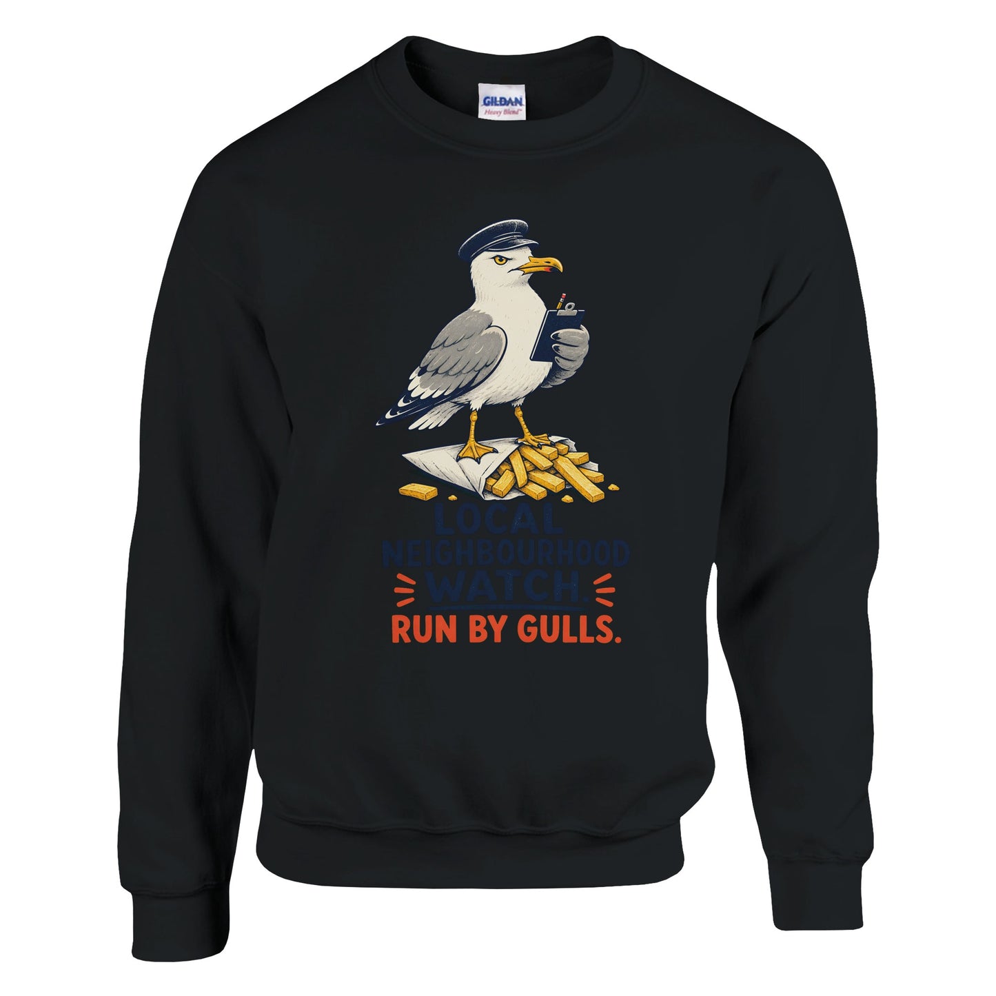 Local Neighbourhood Watch: Run by Gulls Sweatshirt — product view 5